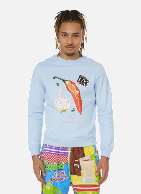 Sweat à motif Bleu by D.N.I D.N.I Sweat à motif Bleu