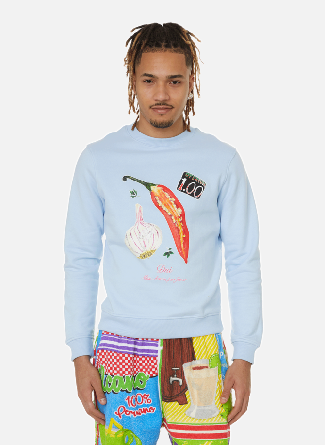 Sweatshirt with print design D.N.I