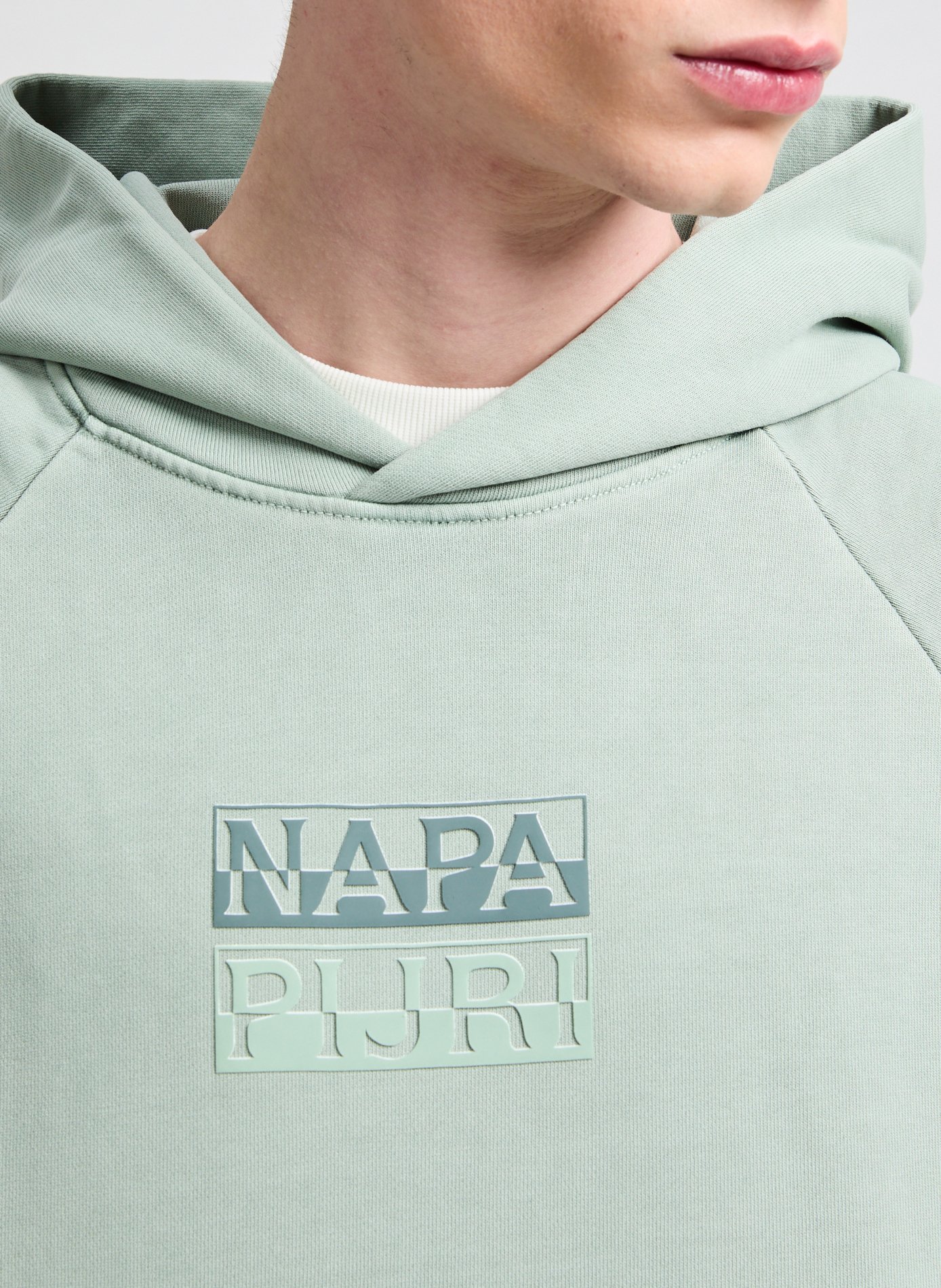 Straight printed cotton sweatshirt NAPAPIJRI Green