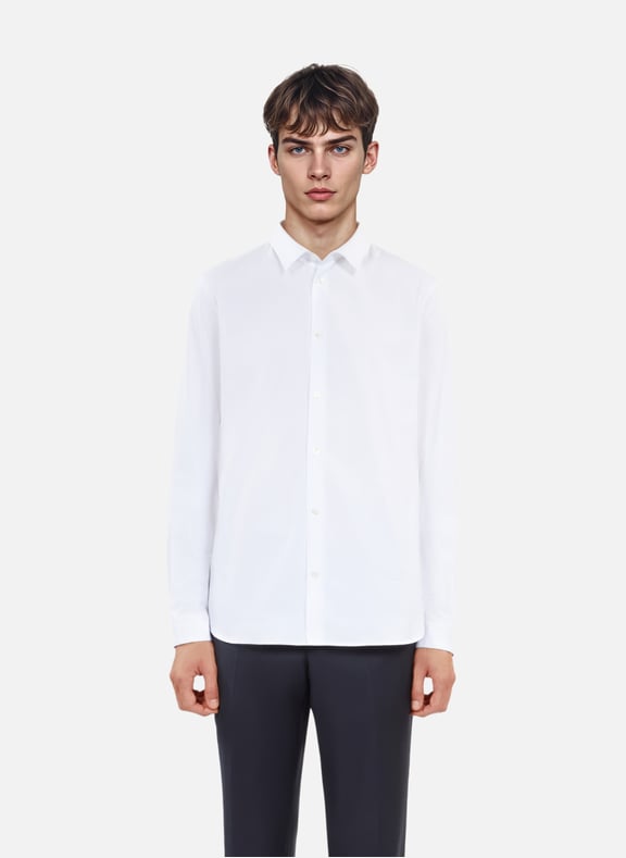 Chemise formelle en popeline Blanc by THE KOOPLES THE KOOPLES Chemise formelle en popeline Blanc