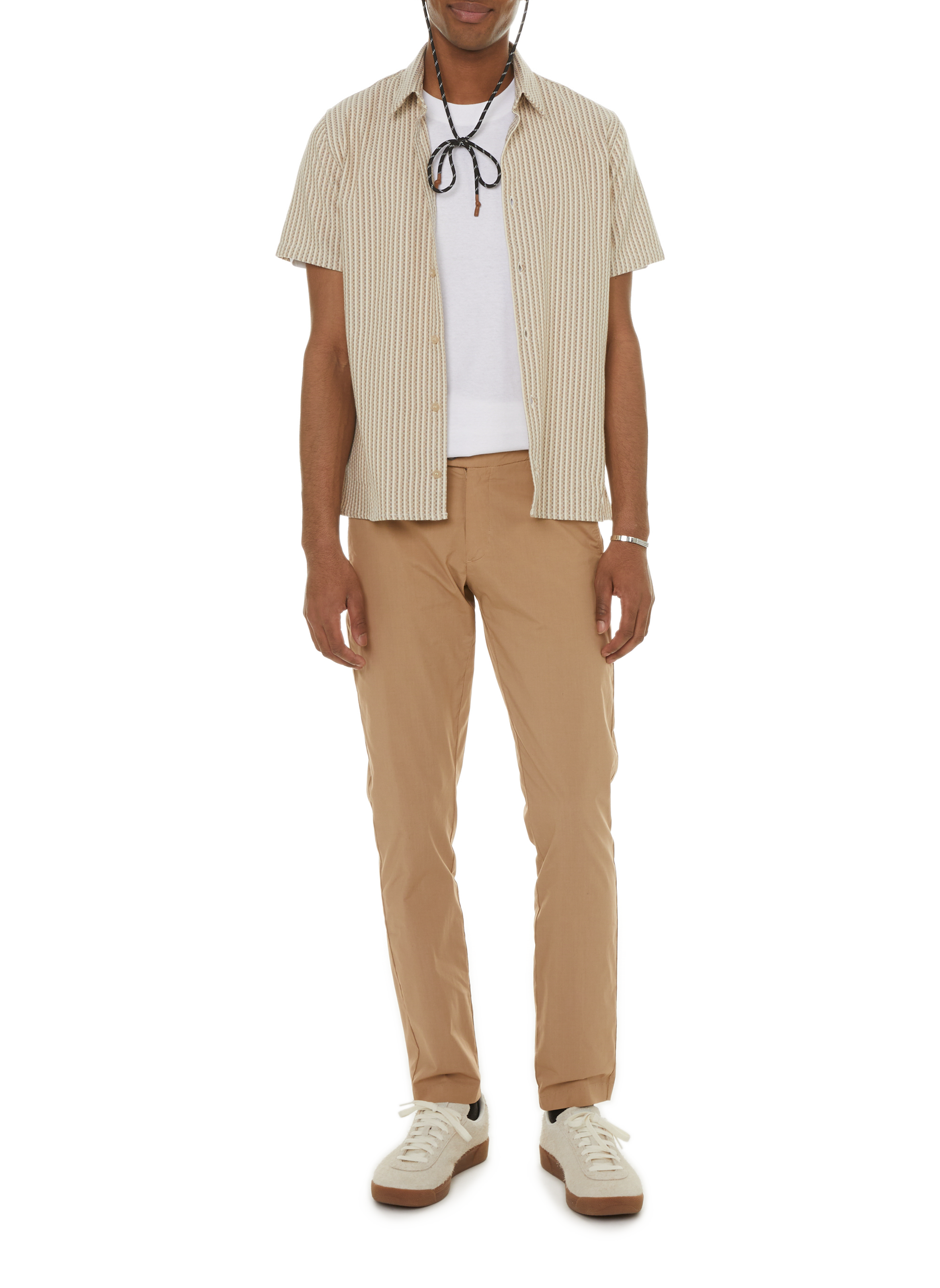 Pantalon droit JAGVI RIVE GAUCHE Beige