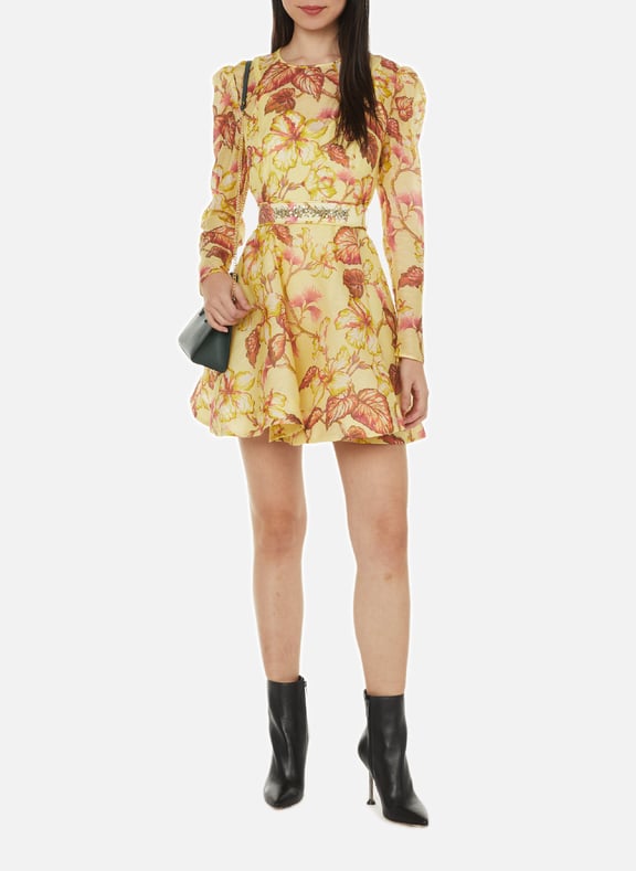 Linen and silk dress Multicolour by ZIMMERMANN ZIMMERMANN Linen and silk dress Multicolour