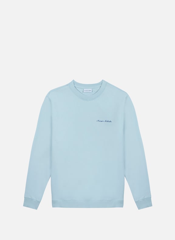 Sweat droit Charonne en coton Bleu by MAISON LABICHE MAISON LABICHE Sweat droit Charonne en coton Bleu