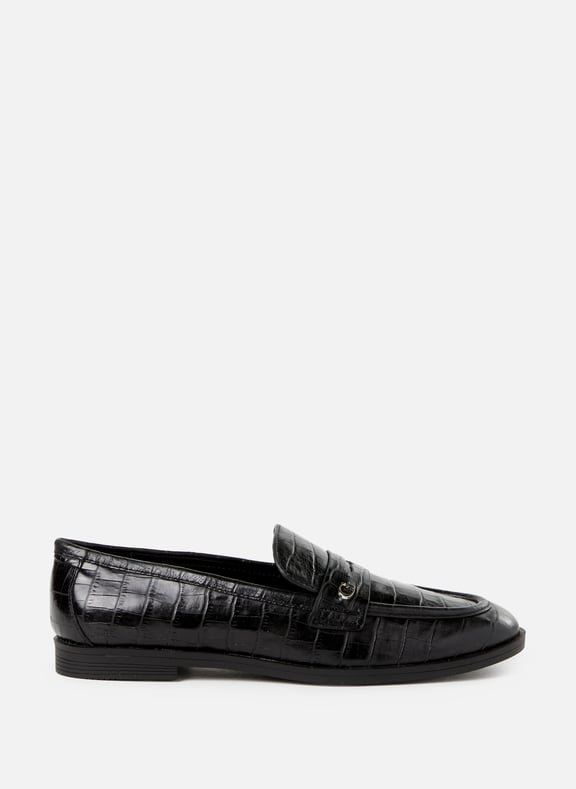 Calfskin leather loafers Black by GUESS GUESS Calfskin leather loafers Black
