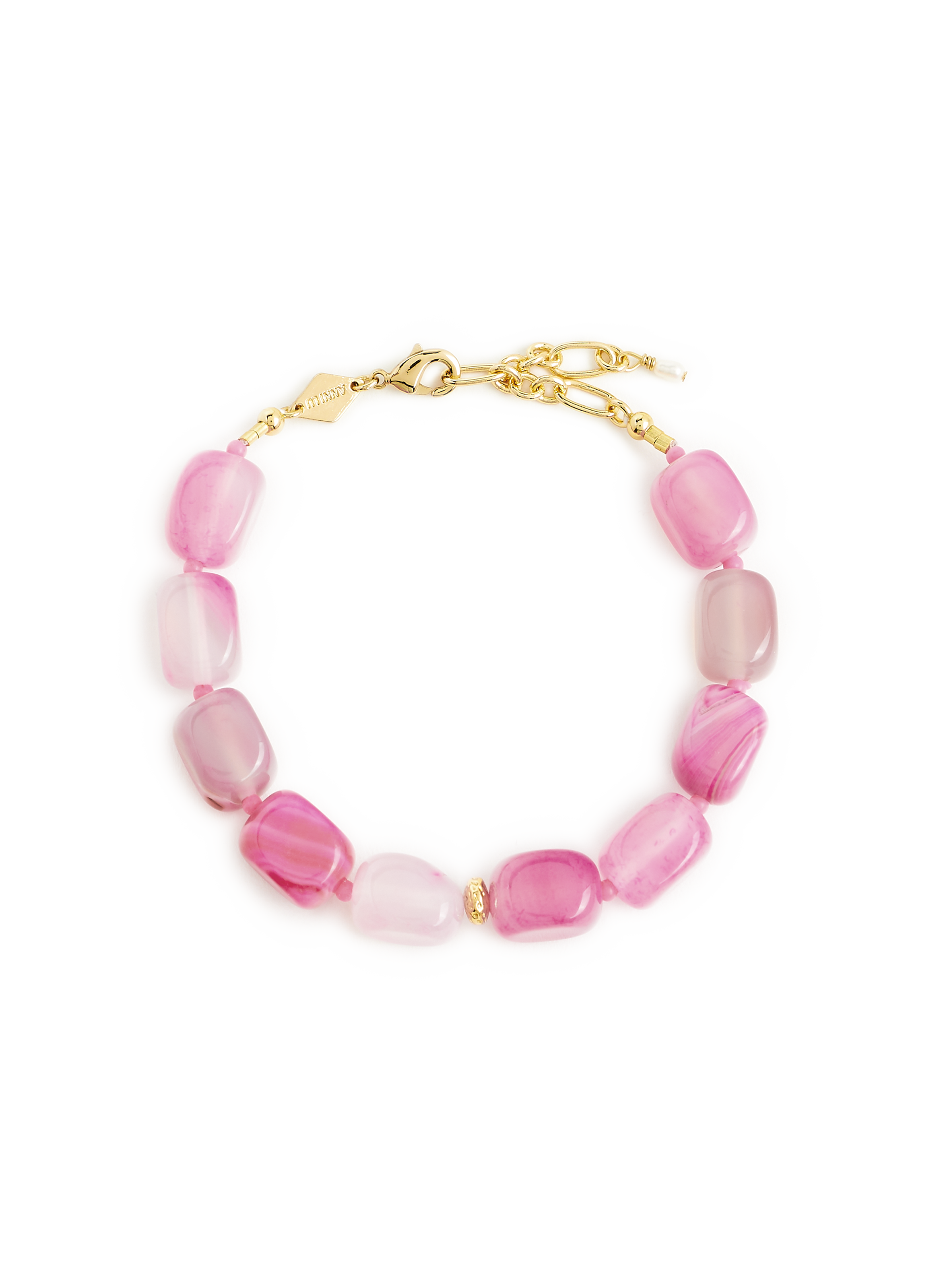 ANNI LU Bracelet Pink Lake Doré
