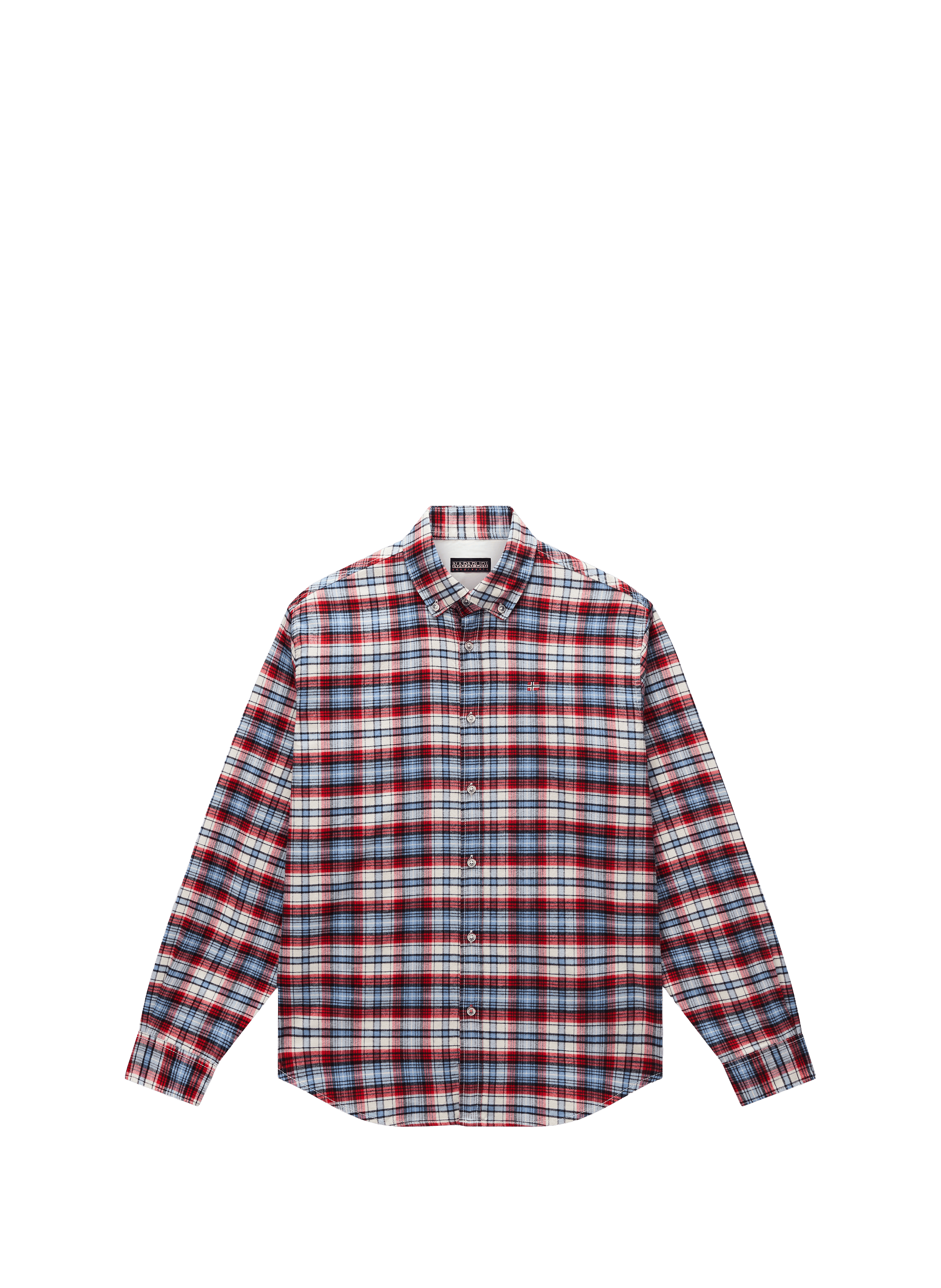 Checked shirt with American collar in cotton NAPAPIJRI Multicolour
