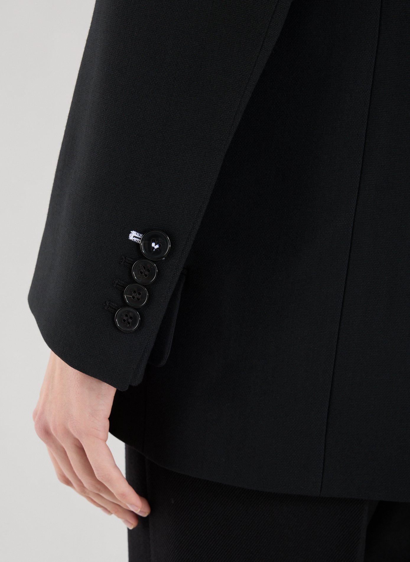 Fitted blazer with a tailored collar VICTORIA BECKHAM Black