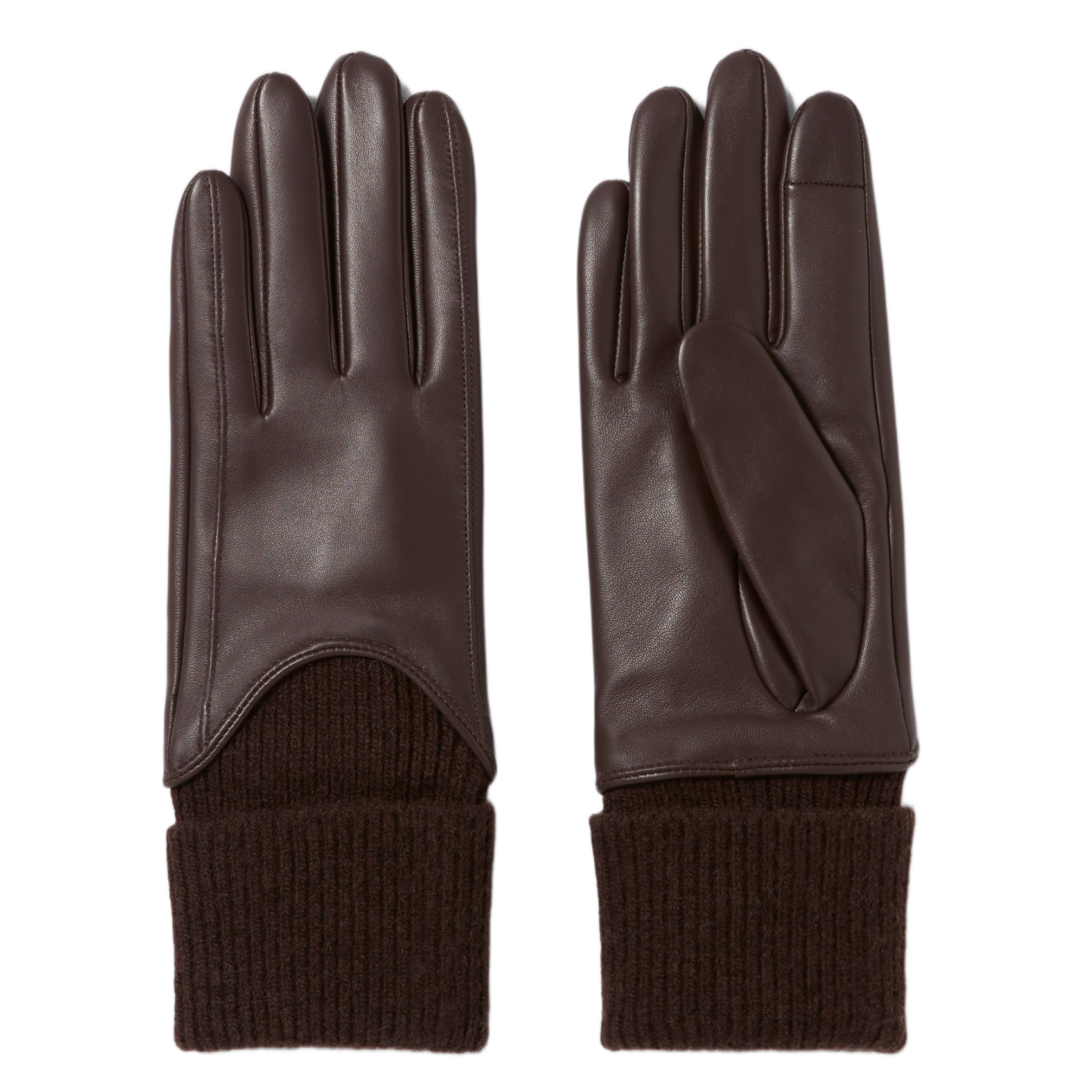 CLAUDIE PIERLOT Gants en cuir artycp Marron