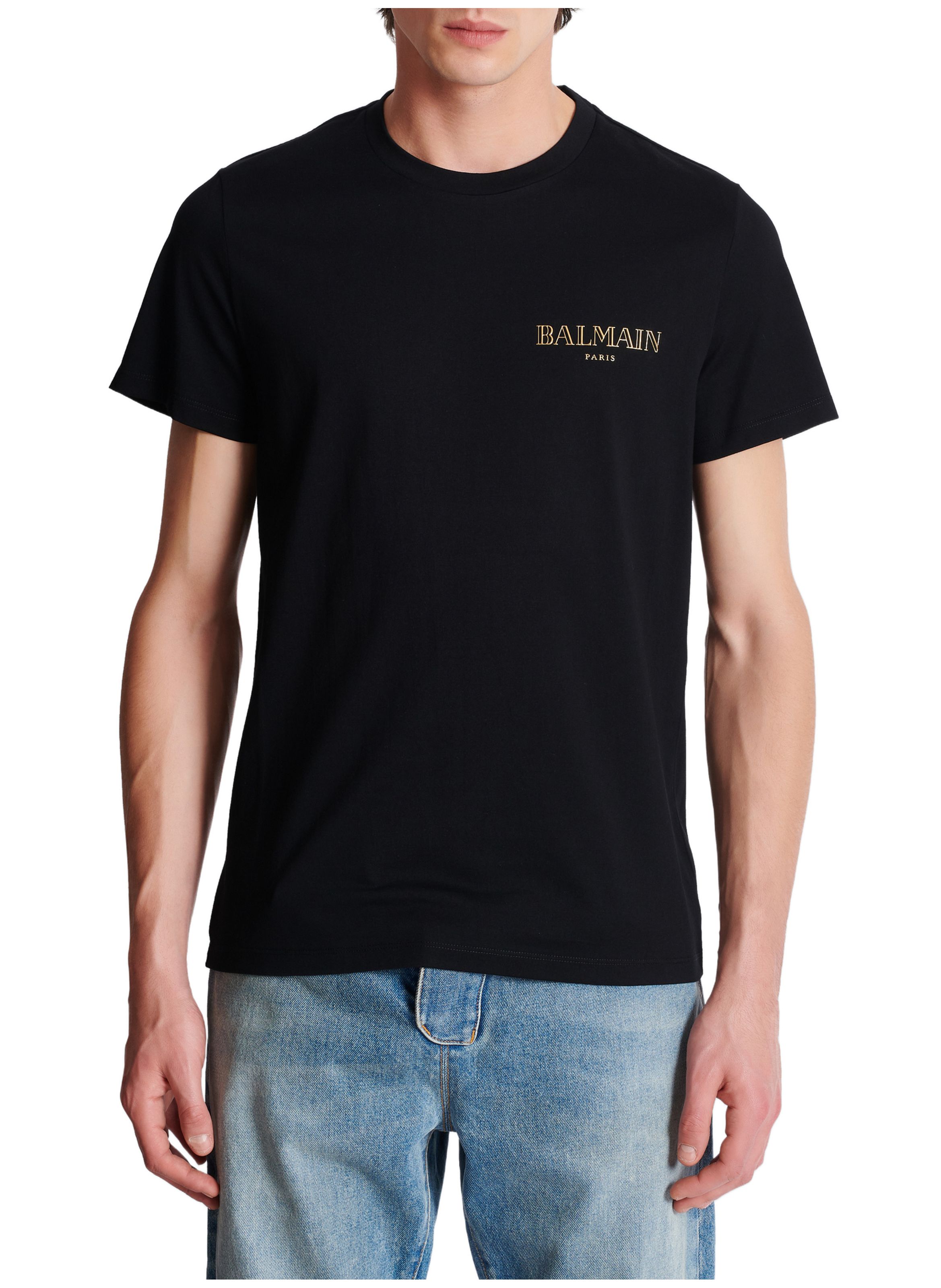 T-shirt à logo balmain vintage gel BALMAIN Doré