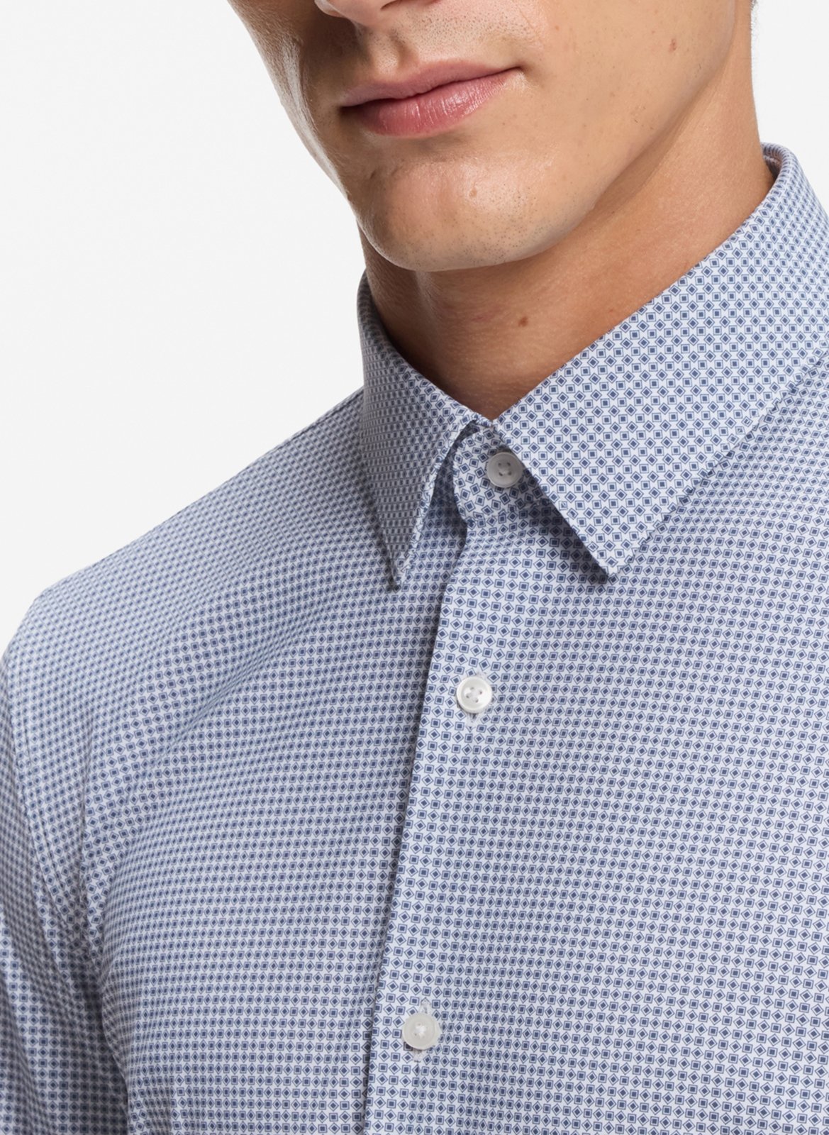 Chemise col classique slim-fit BOSS Bleu