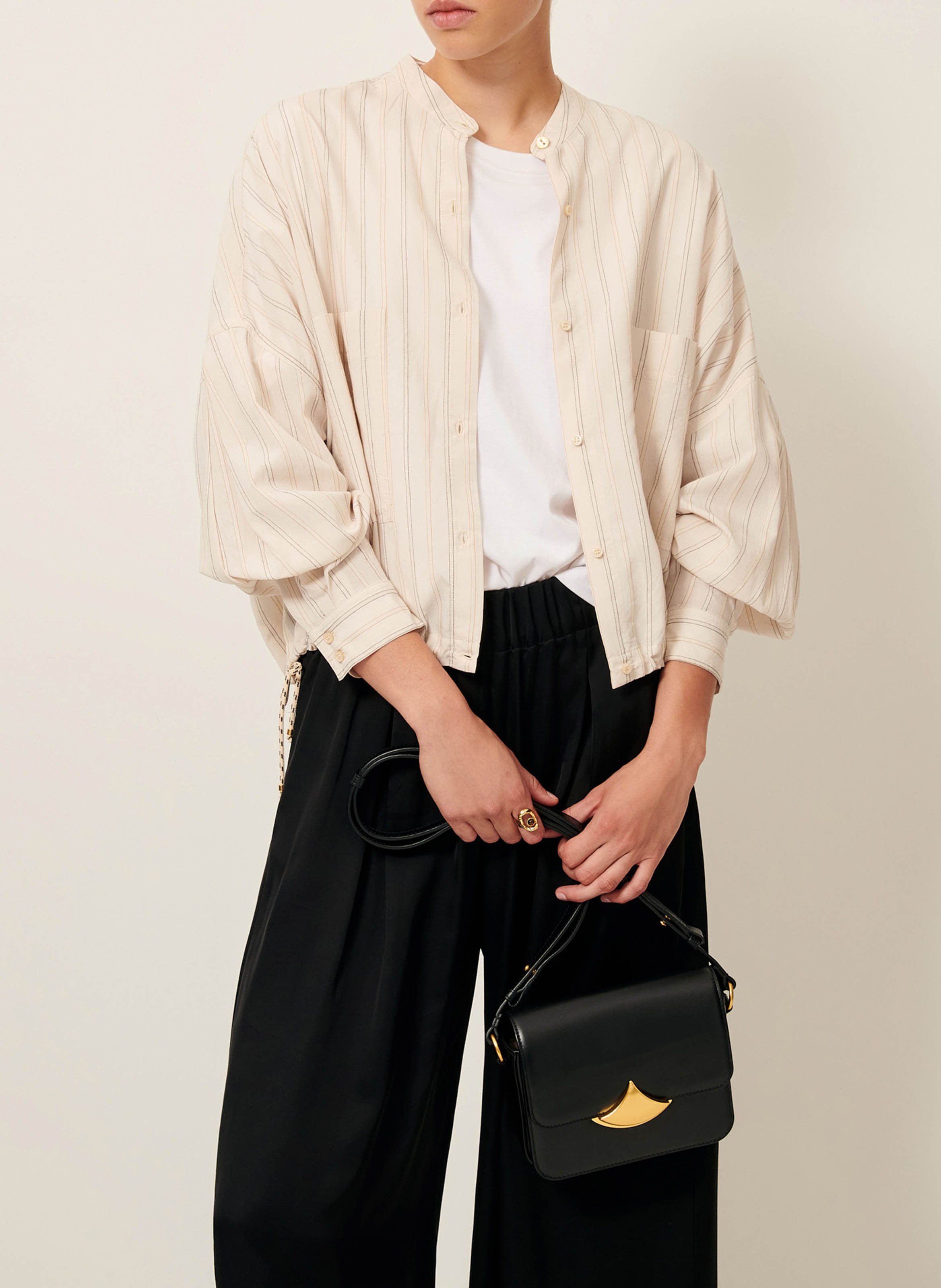 Chemise à rayures col rond cadaques SESSUN Multicolore