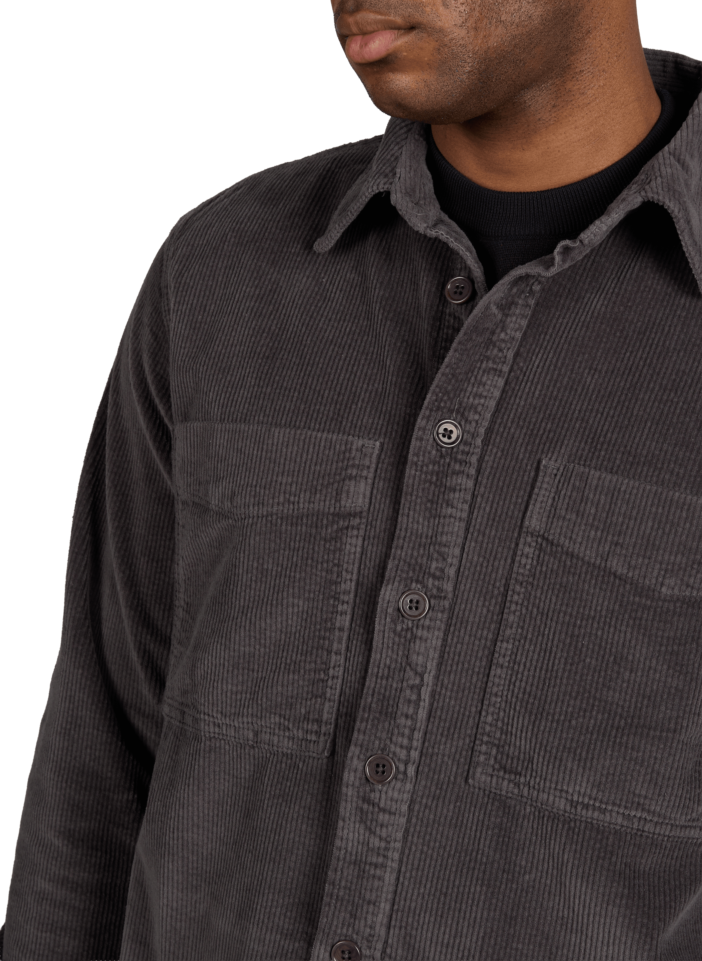 Corduroy cotton blend overshirt PAUL SMITH Grey