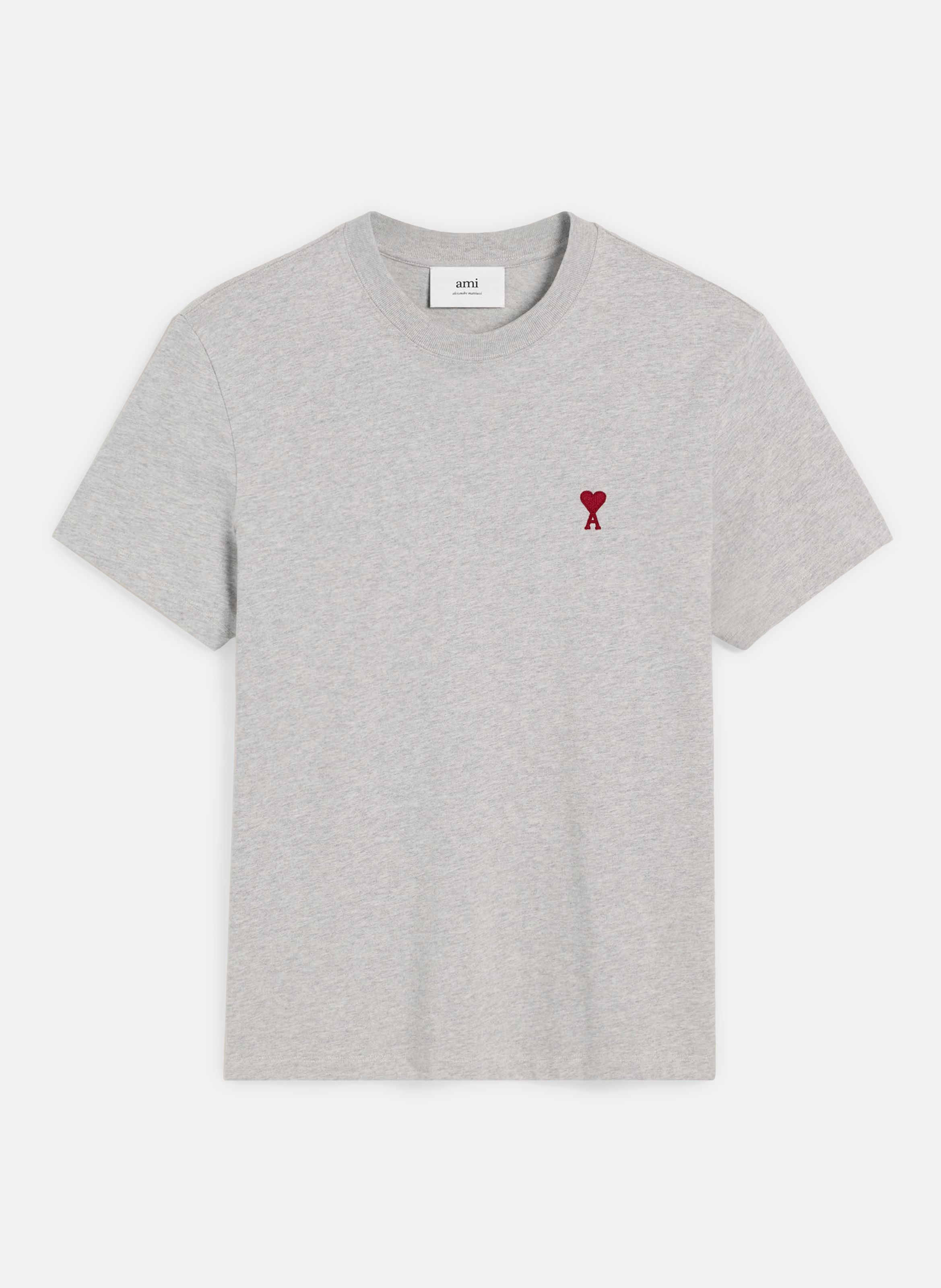 T-shirt Ami de Coeur Rouge unisexe AMI PARIS Gris