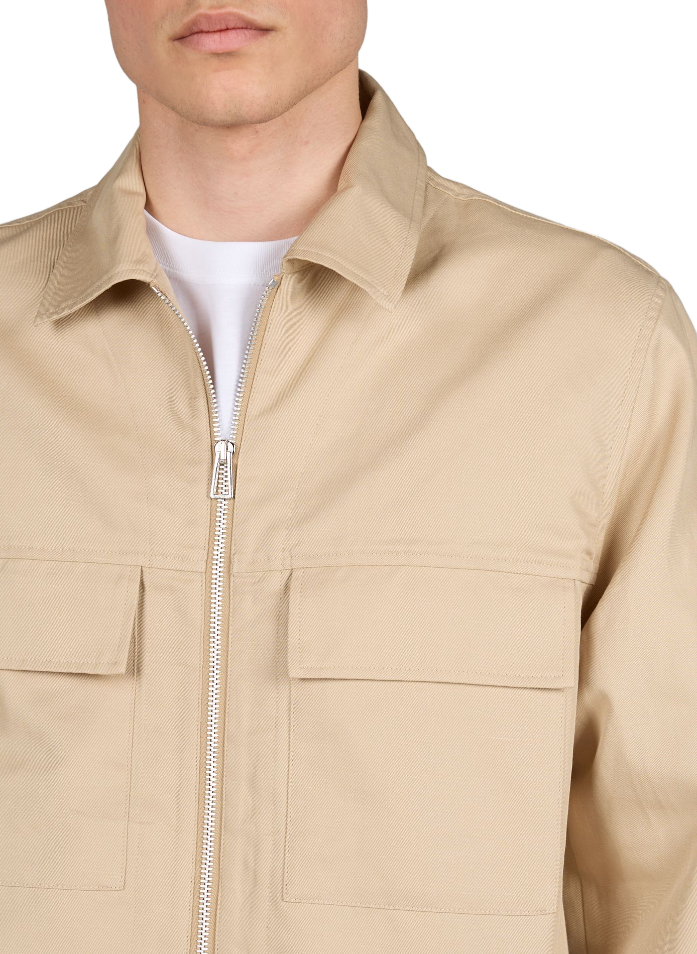 Veste col classique en coton et lin PAUL SMITH Beige