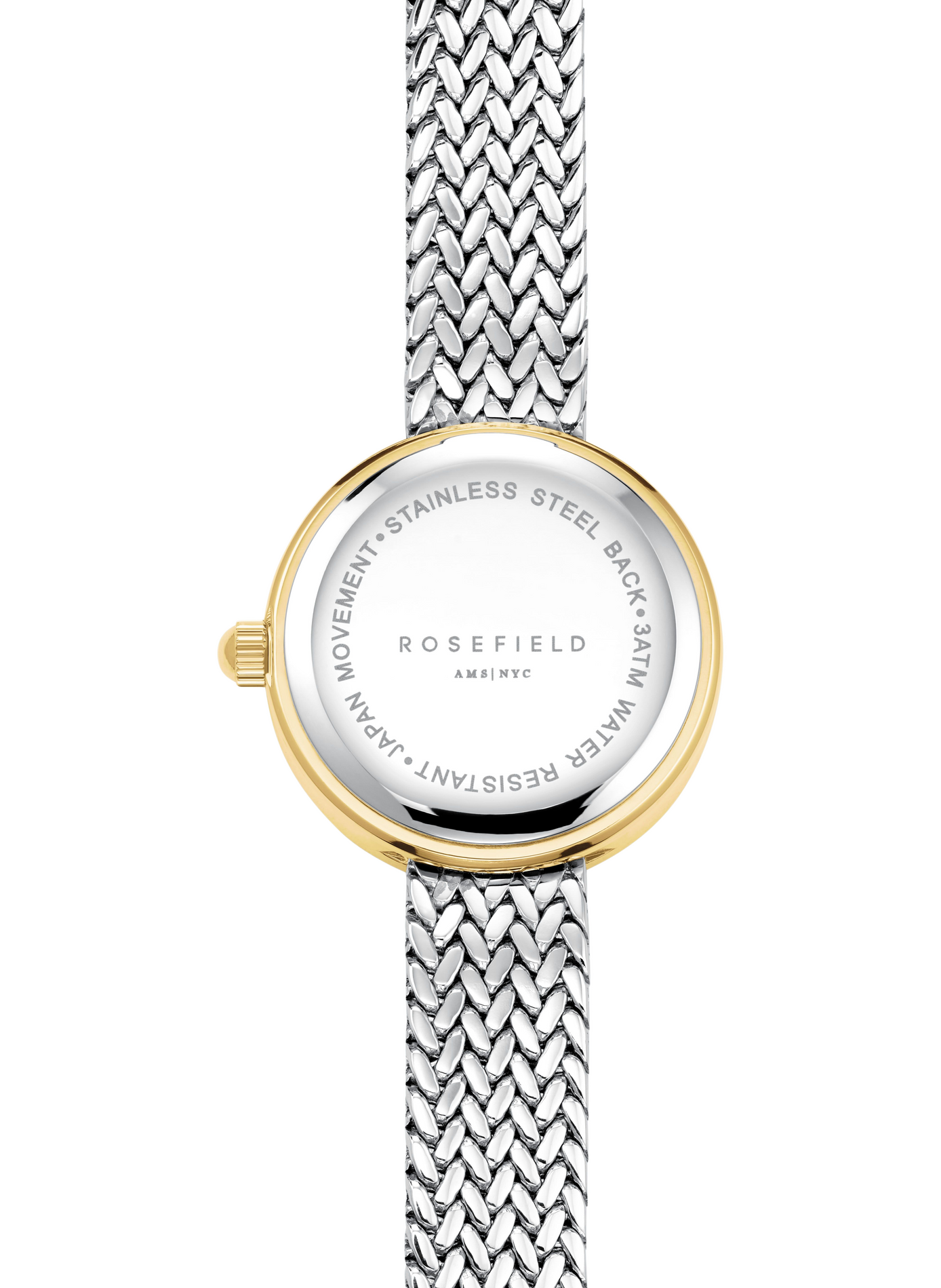 Montre analogique Mini Small Edit à cristaux ROSEFIELD Blanc