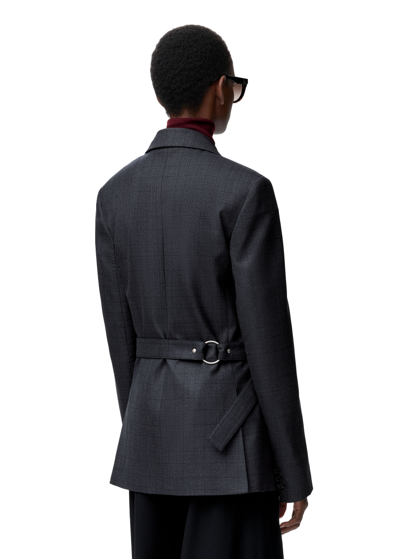 Tailored draped wool blazer LOEWE Grey