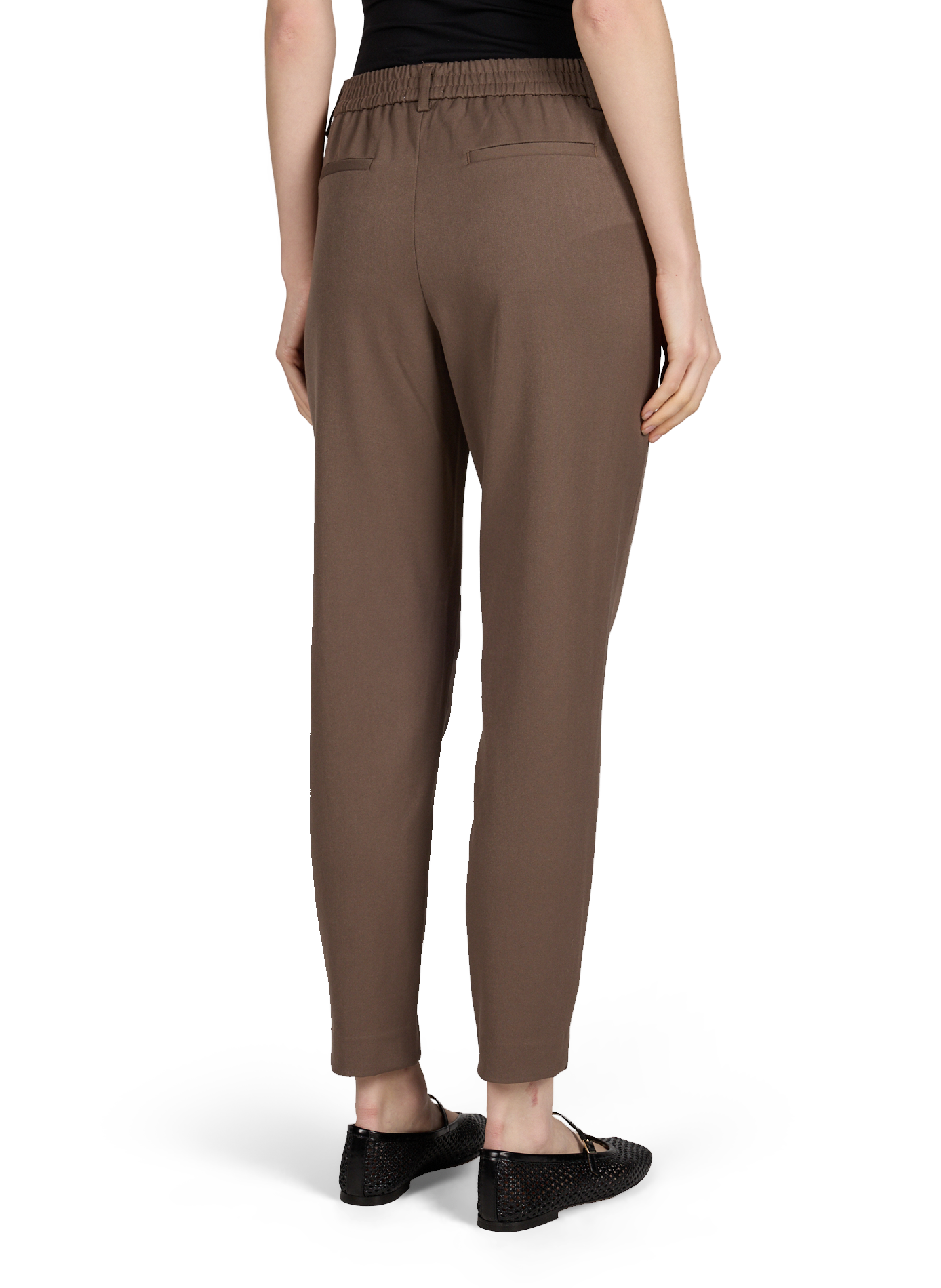 Pantalon Objlisa croisé  slim OBJECT Marron
