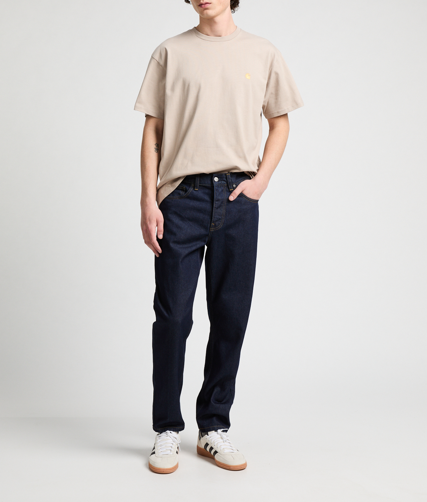 Jean en coton organique CARHARTT WIP Bleu