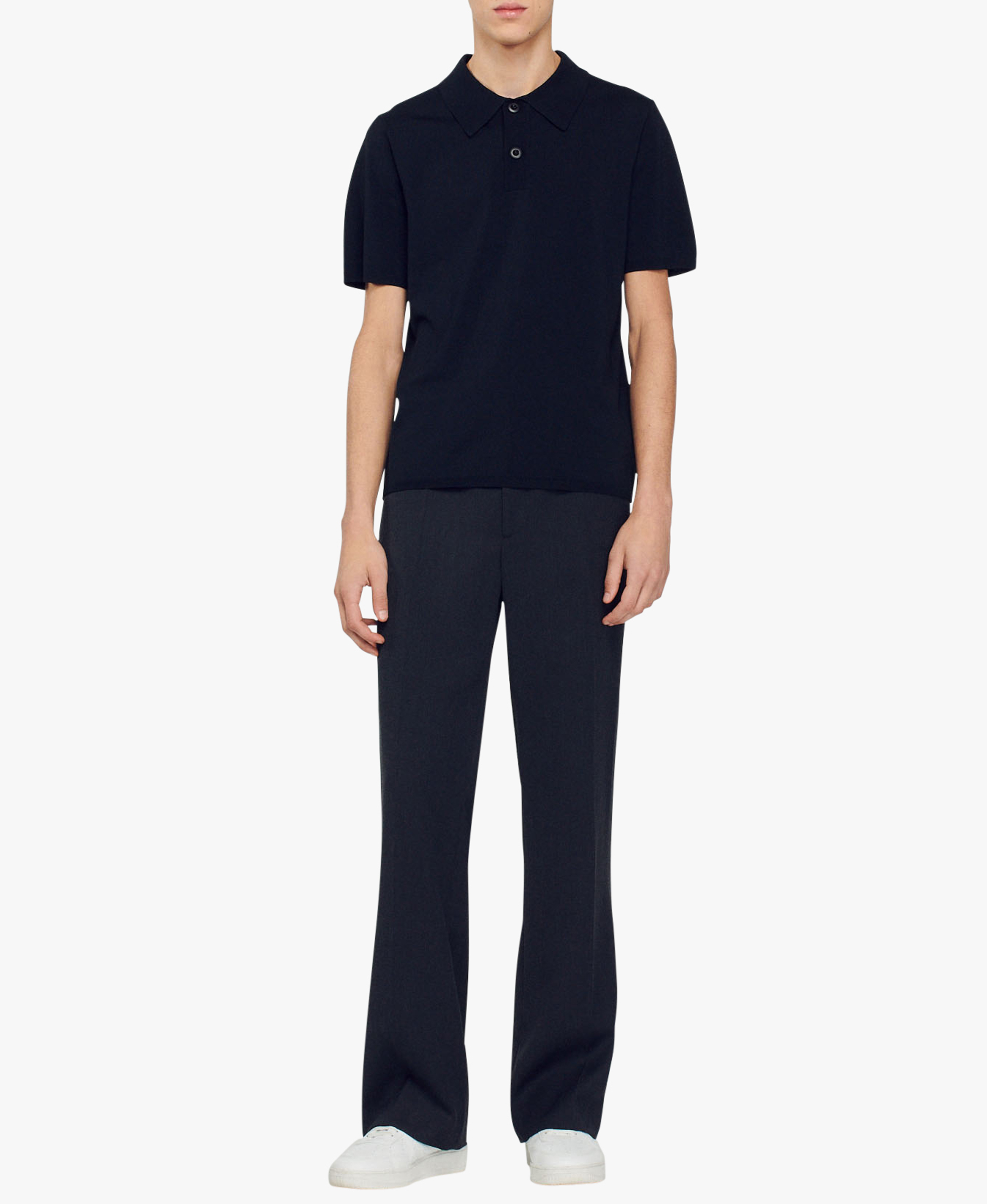 Polo regular fit SANDRO Noir