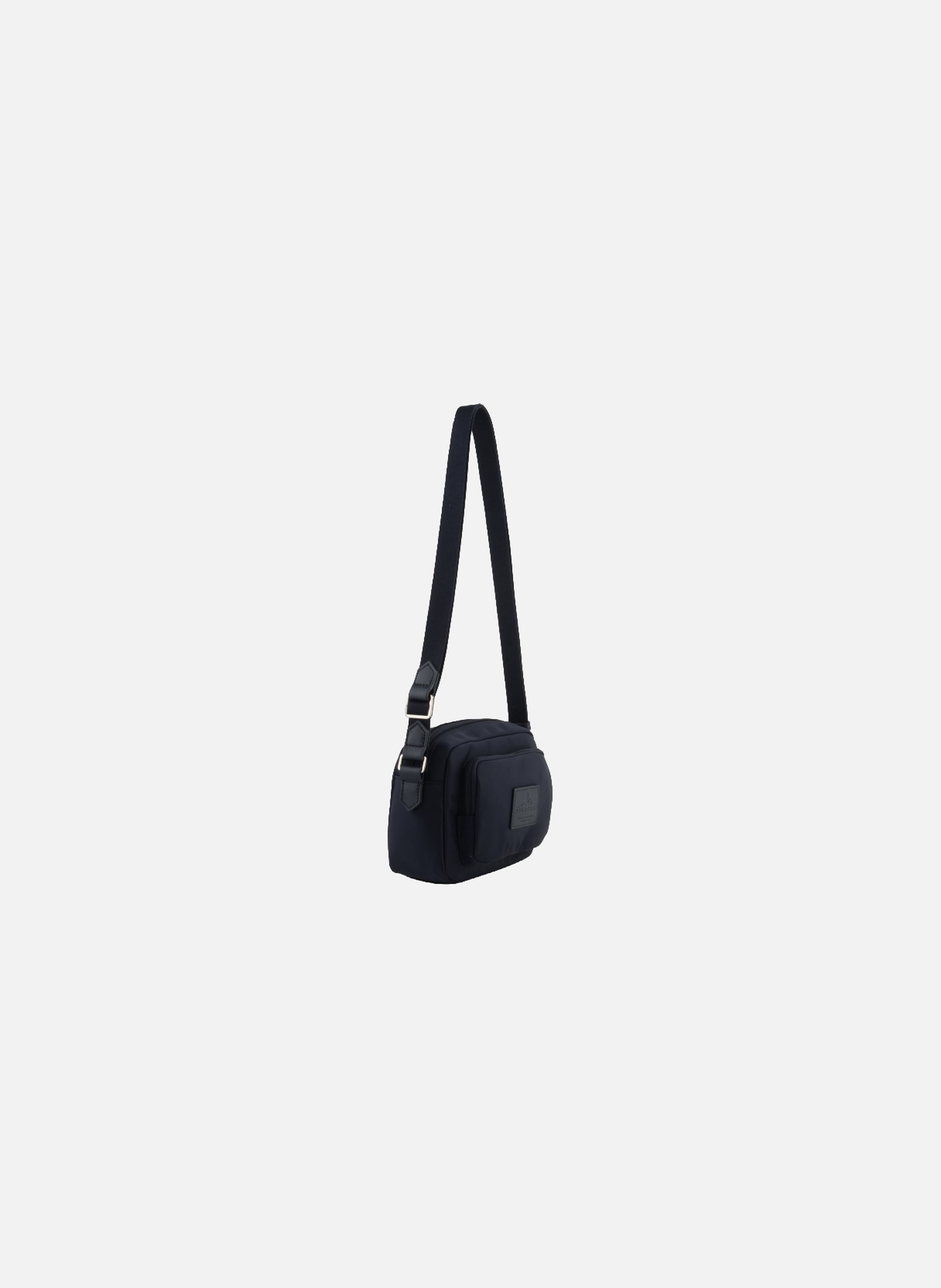 Escale | sac porté travers en toile garnie cuir POURCHET Bleu