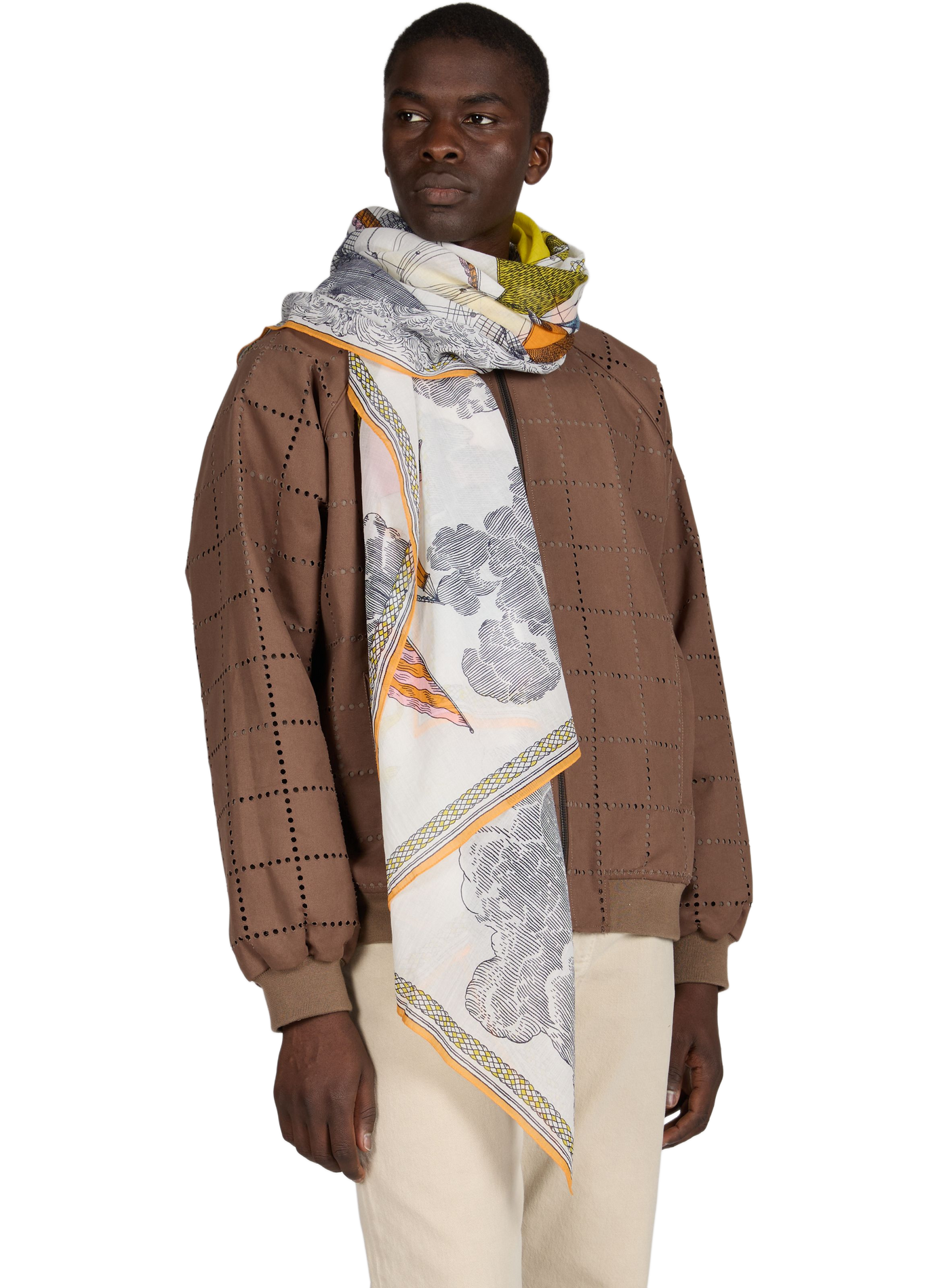 Printed scarf INOUI EDITIONS Multicolour
