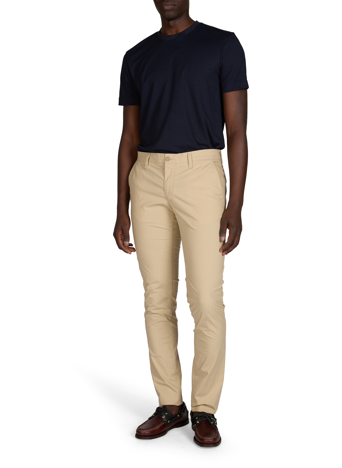 Pantalon droit uni en coton mélangé TIMBERLAND Beige