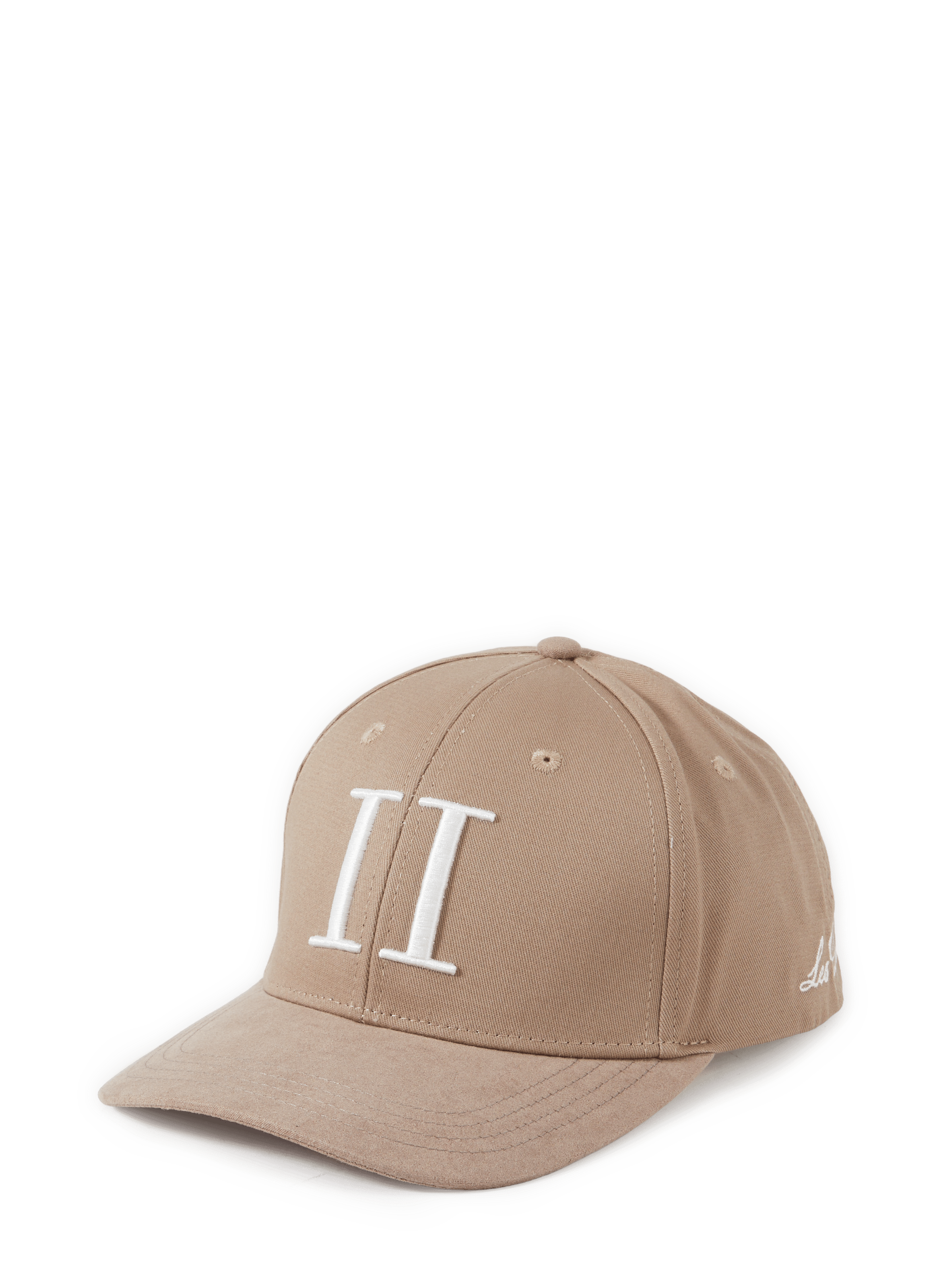 Embroidered cotton baseball cap LES DEUX Beige