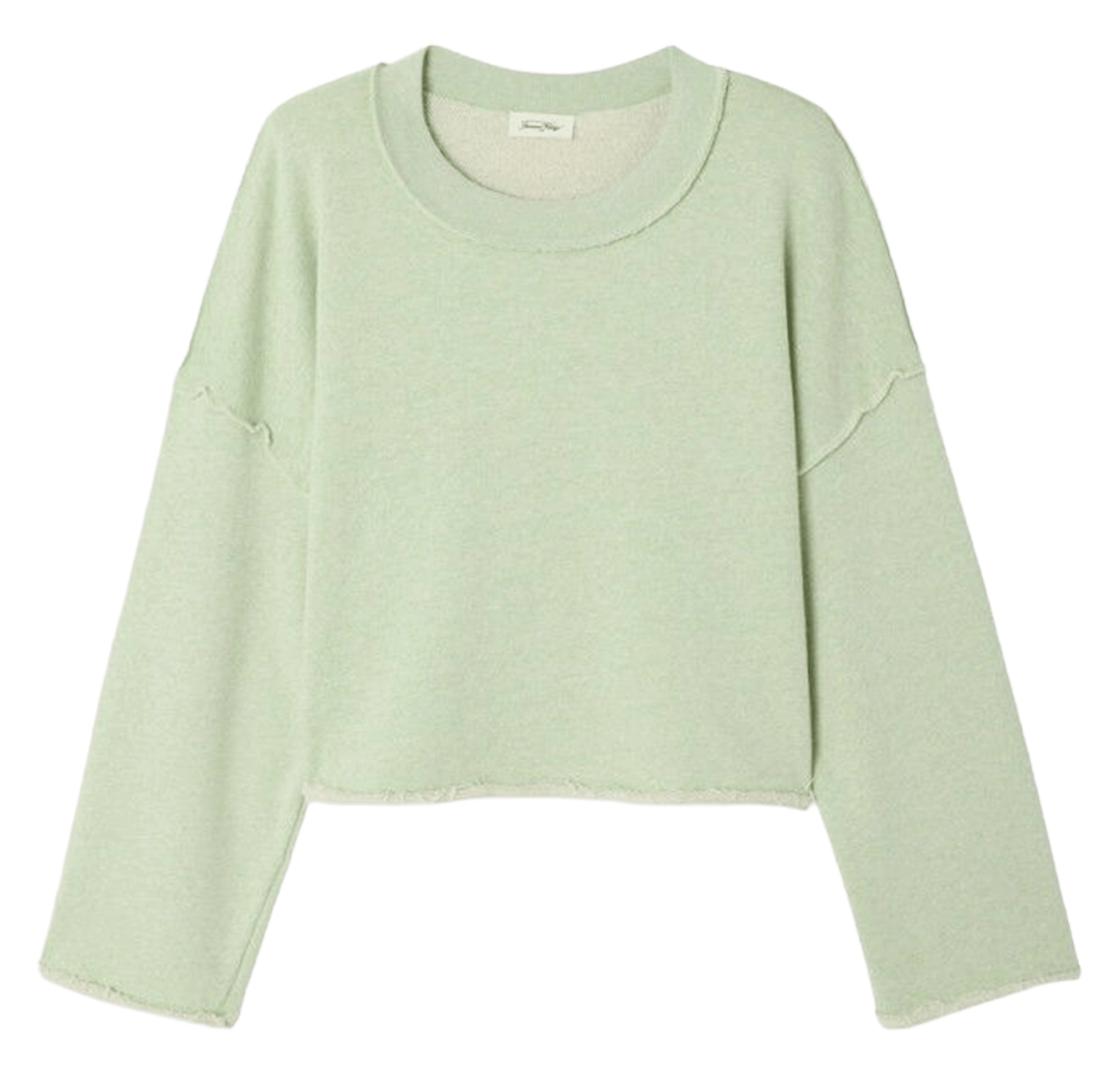 Sweat oversize col rond en coton dantown AMERICAN VINTAGE Vert