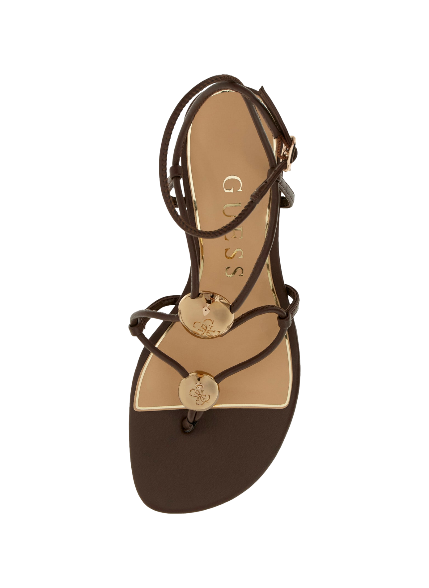 Heeled sandals GUESS Brown