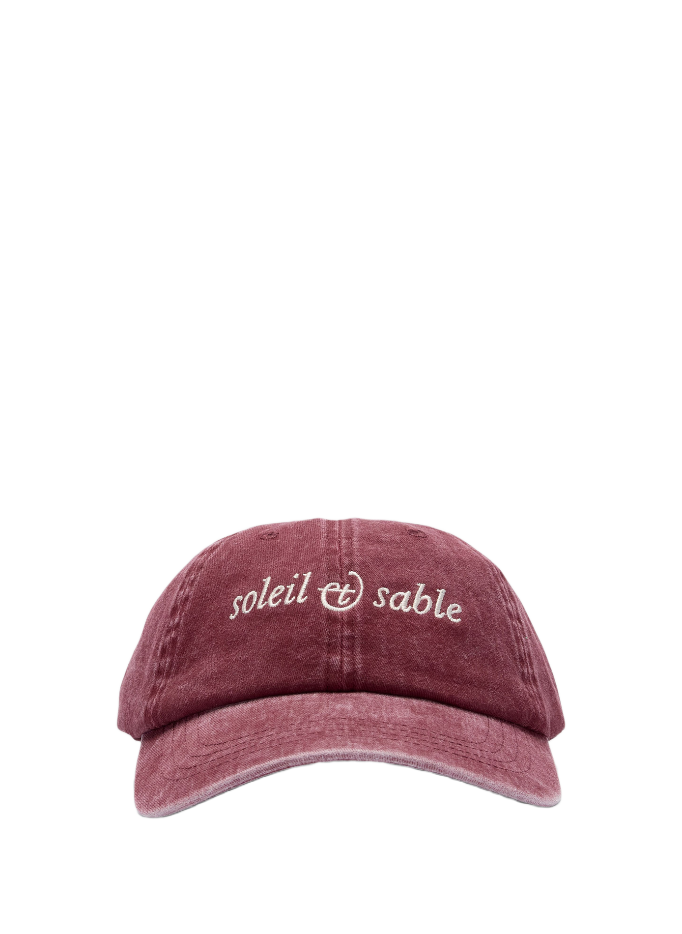Casquette brodée en coton SELECTED Rouge