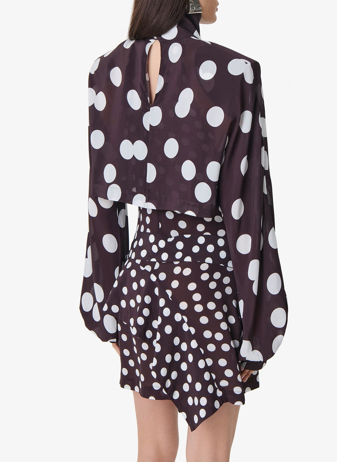 Robe courte col montant imprimée damelia IRO Multicolore