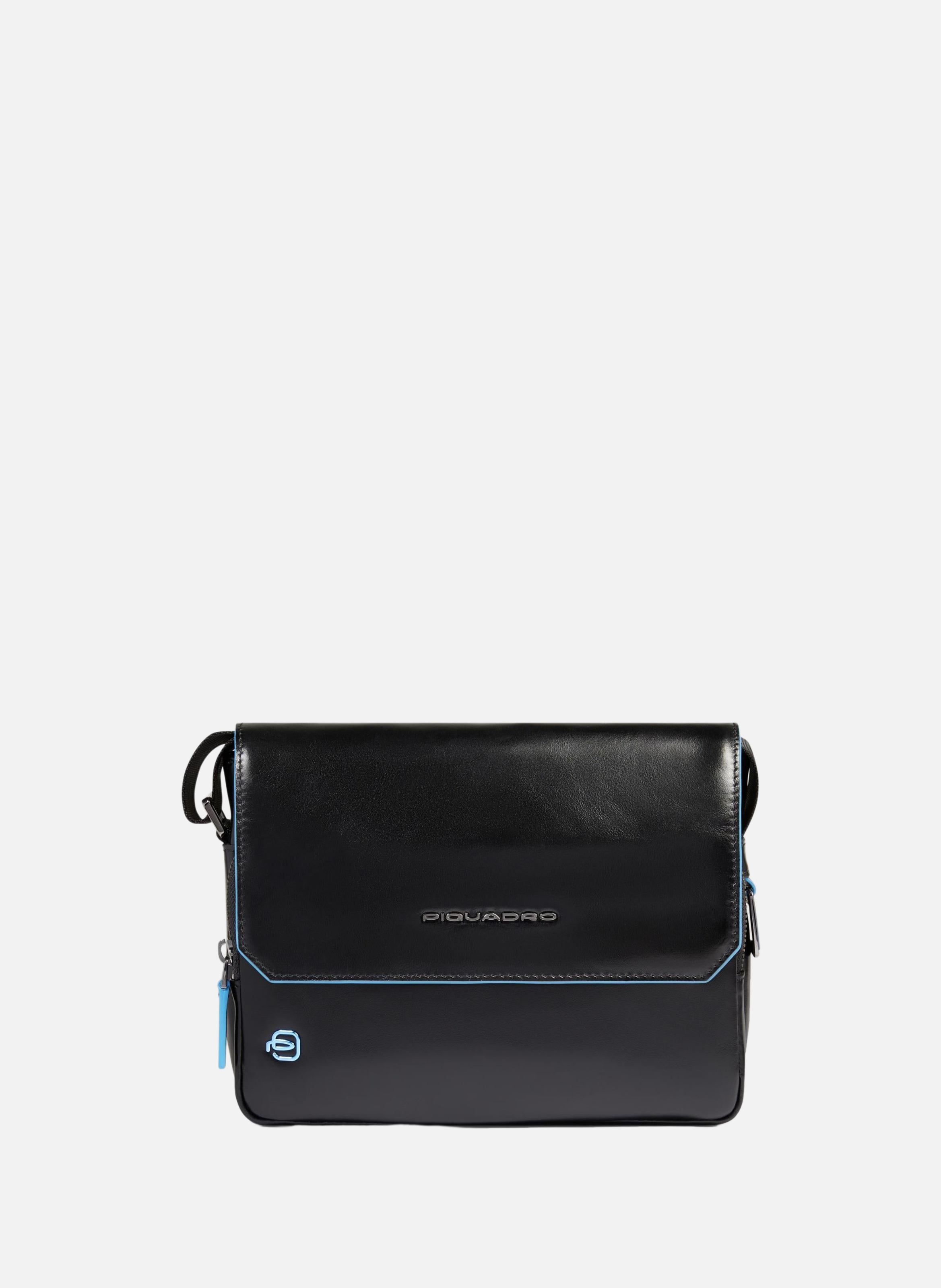 Personalizable men's crossbody bag PIQUADRO Black