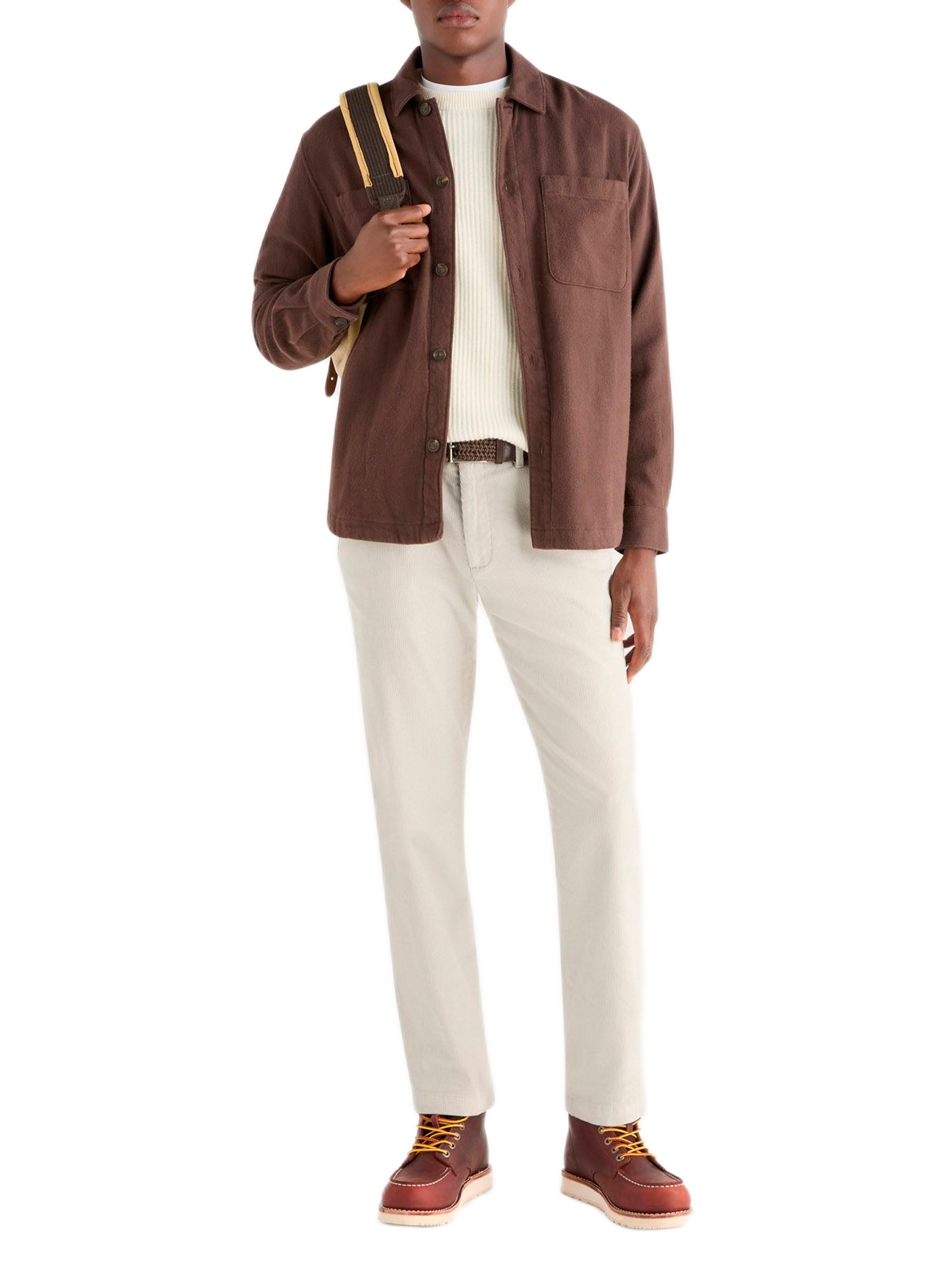Camisa a rayas de algodón DOCKERS Marrón