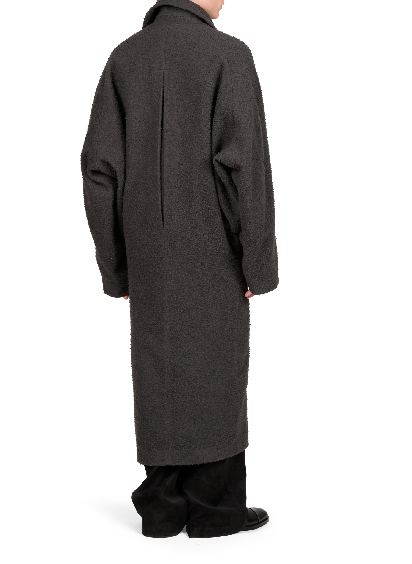 Long classic-collar coat in a wool blend SEAN SUEN Grey