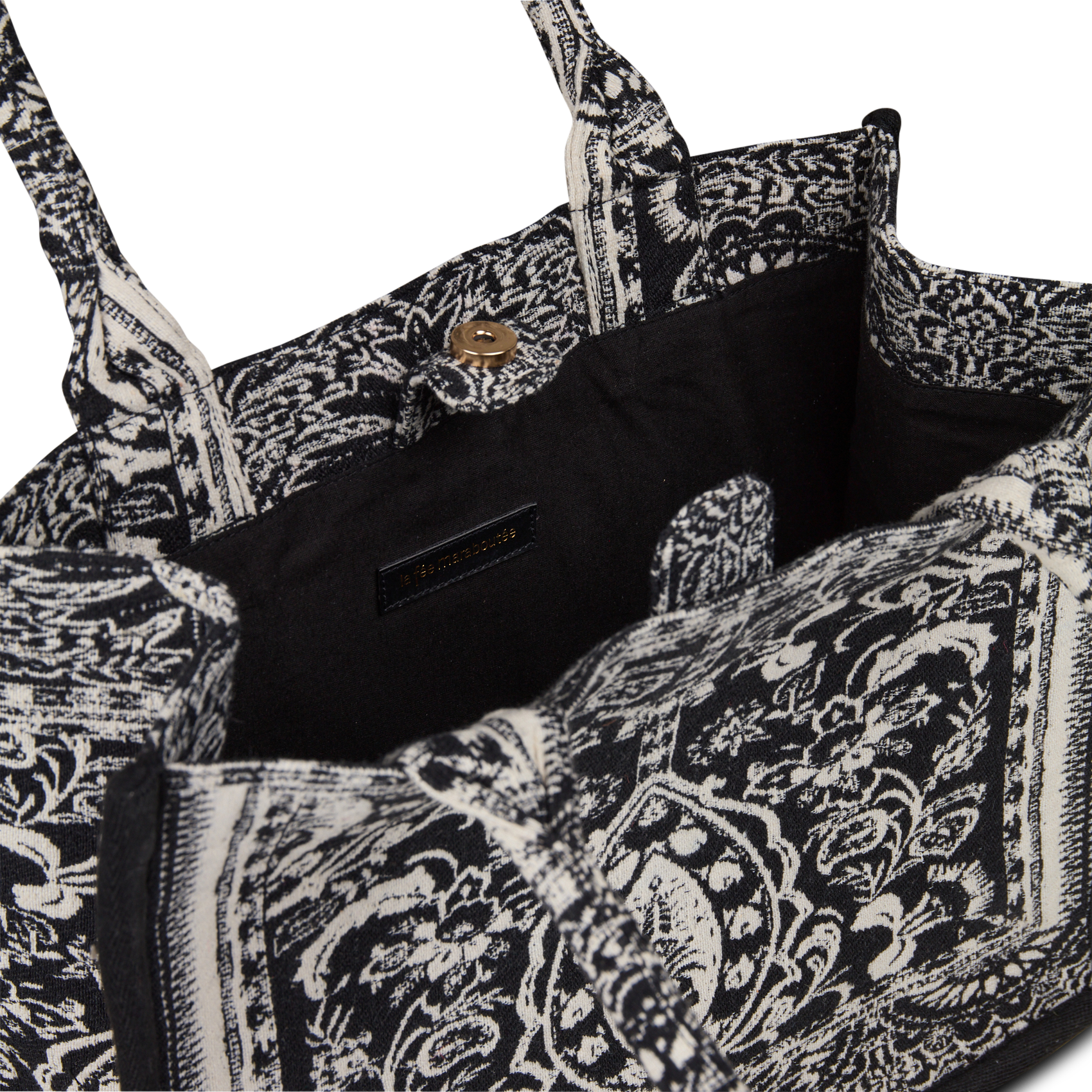 Jacquard shopper LA FEE MARABOUTEE Zwart