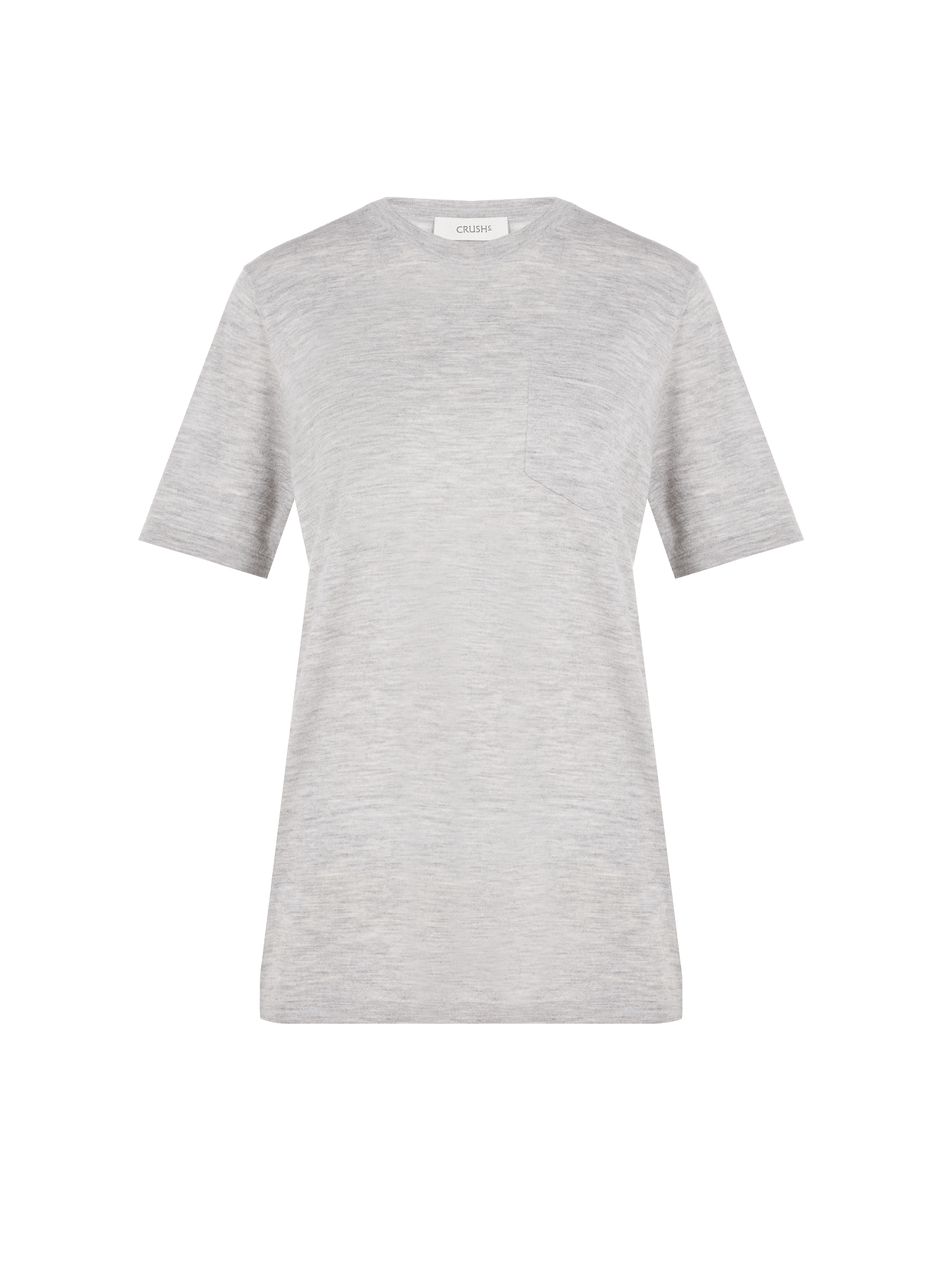 CRUSH COLLECTION Cashmere T-shirt Grey