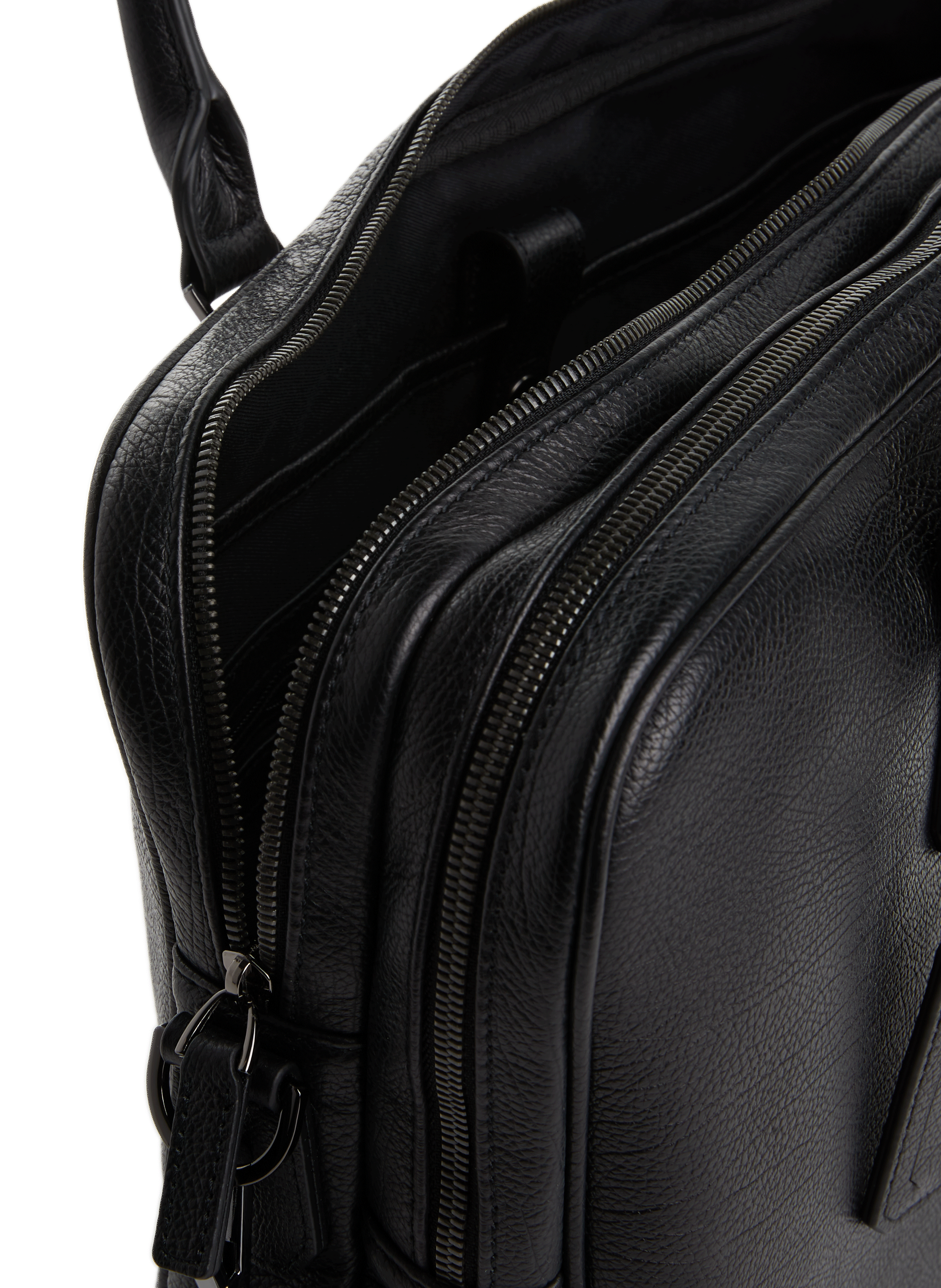 Leather briefcase SAISON 1865 Black