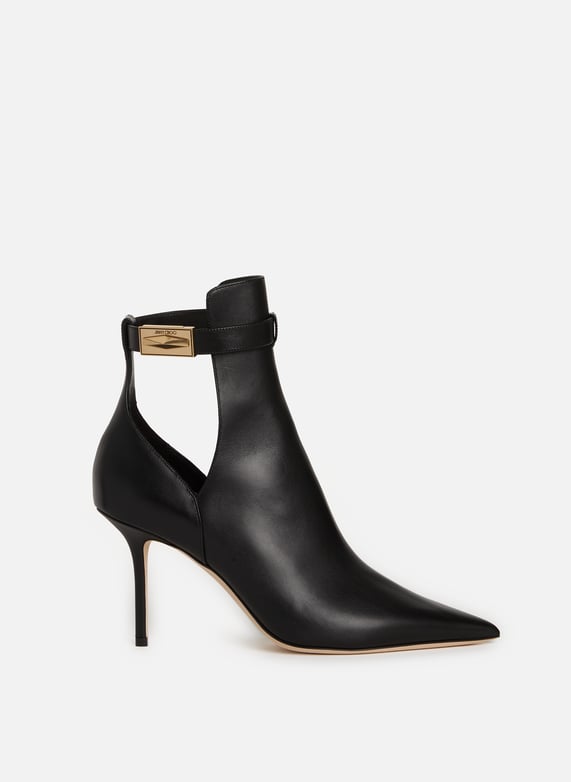 Leather pointed heel ankle boots jimmy choo women printemps