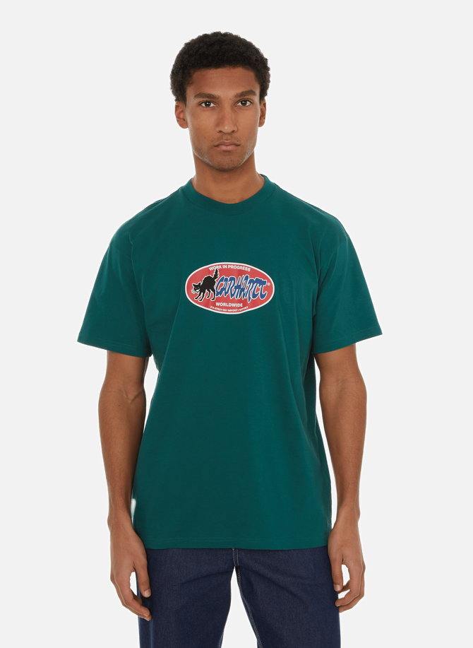 T-Shirt mit Katzenaufkleber CARHARTT WIP