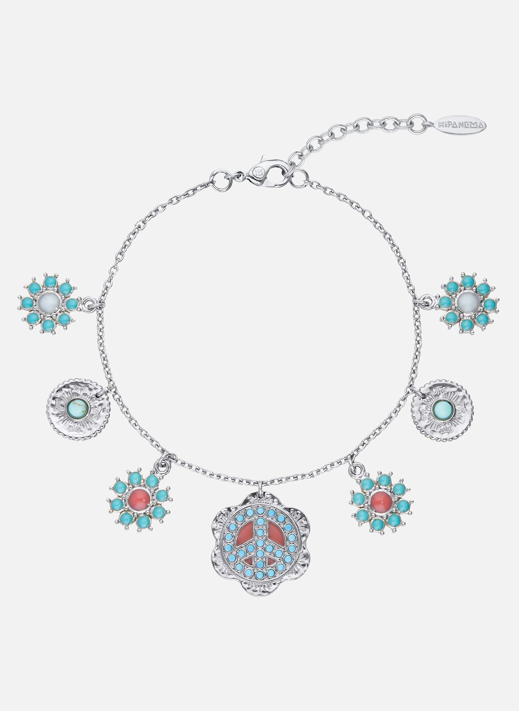 Bracelet chaîne avec pampilles en laiton doré deana HIPANEMA Argent