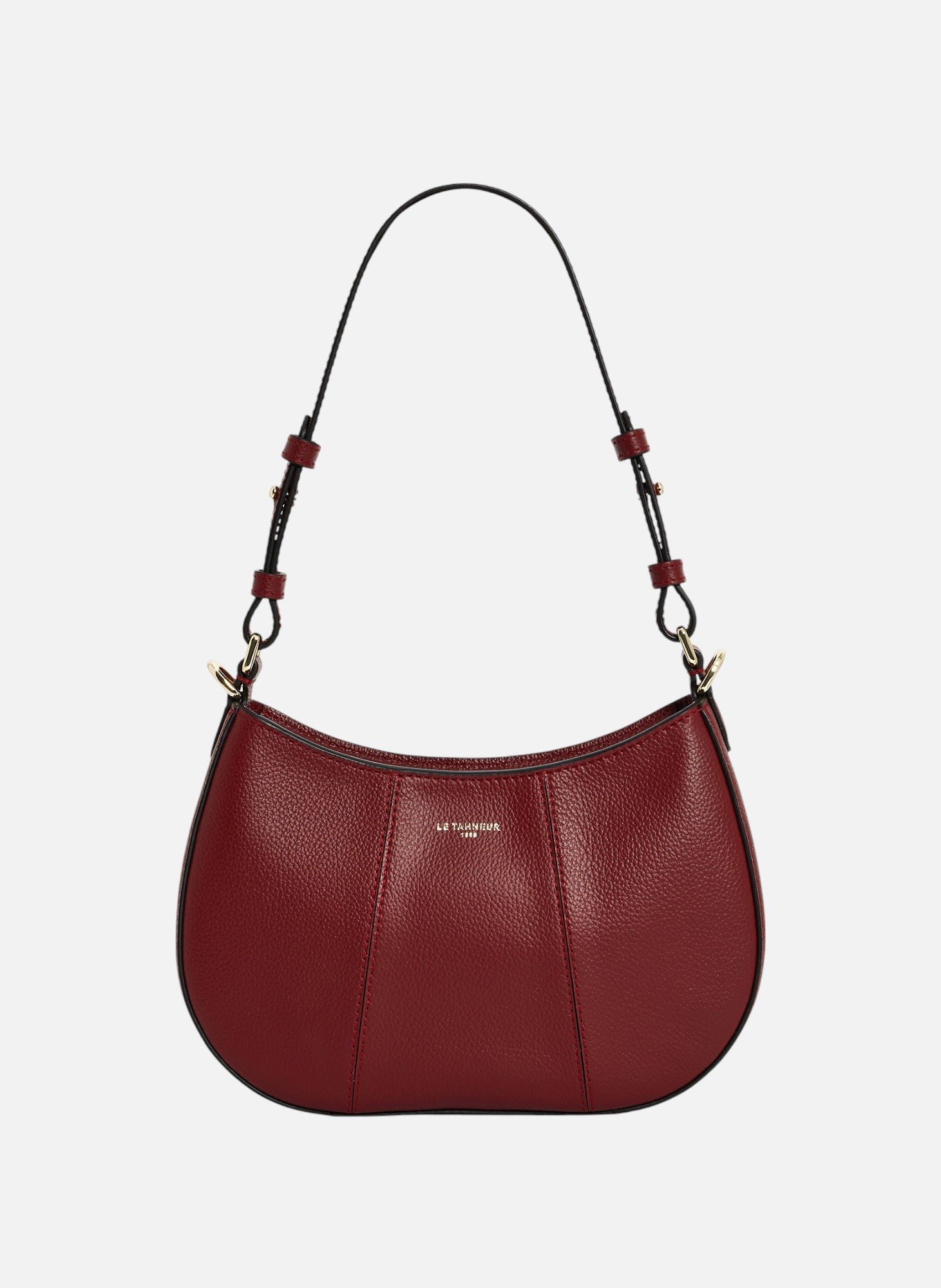 Petit sac demi-lune juliette en cuir grainé TU