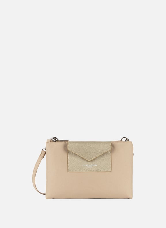 Double pochette - smart kba Beige by LANCASTER LANCASTER Double pochette - smart kba Beige