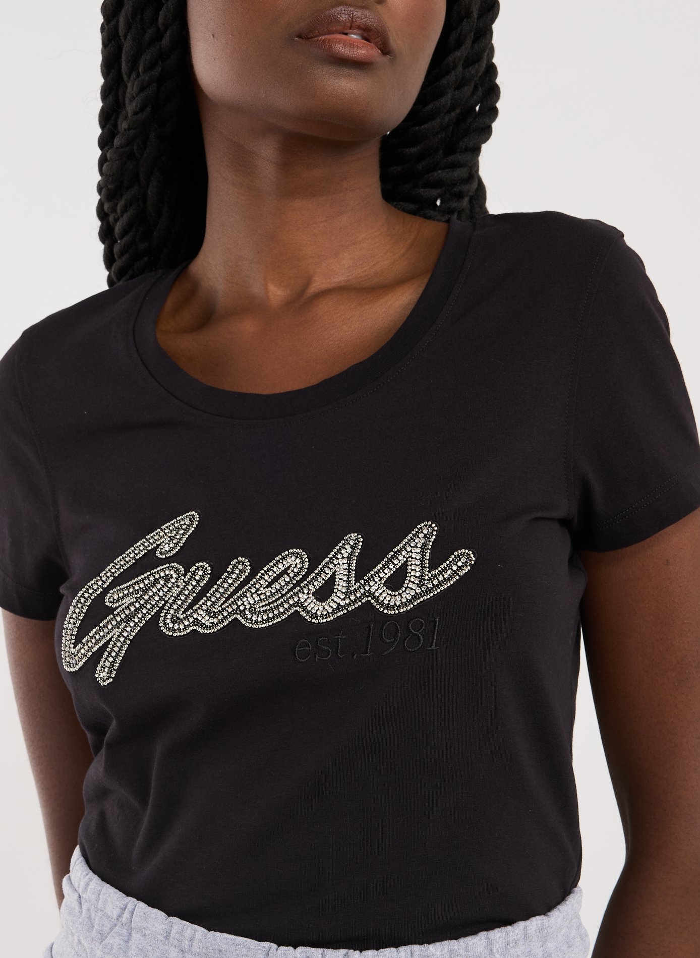  Logo T-shirt GUESS Black