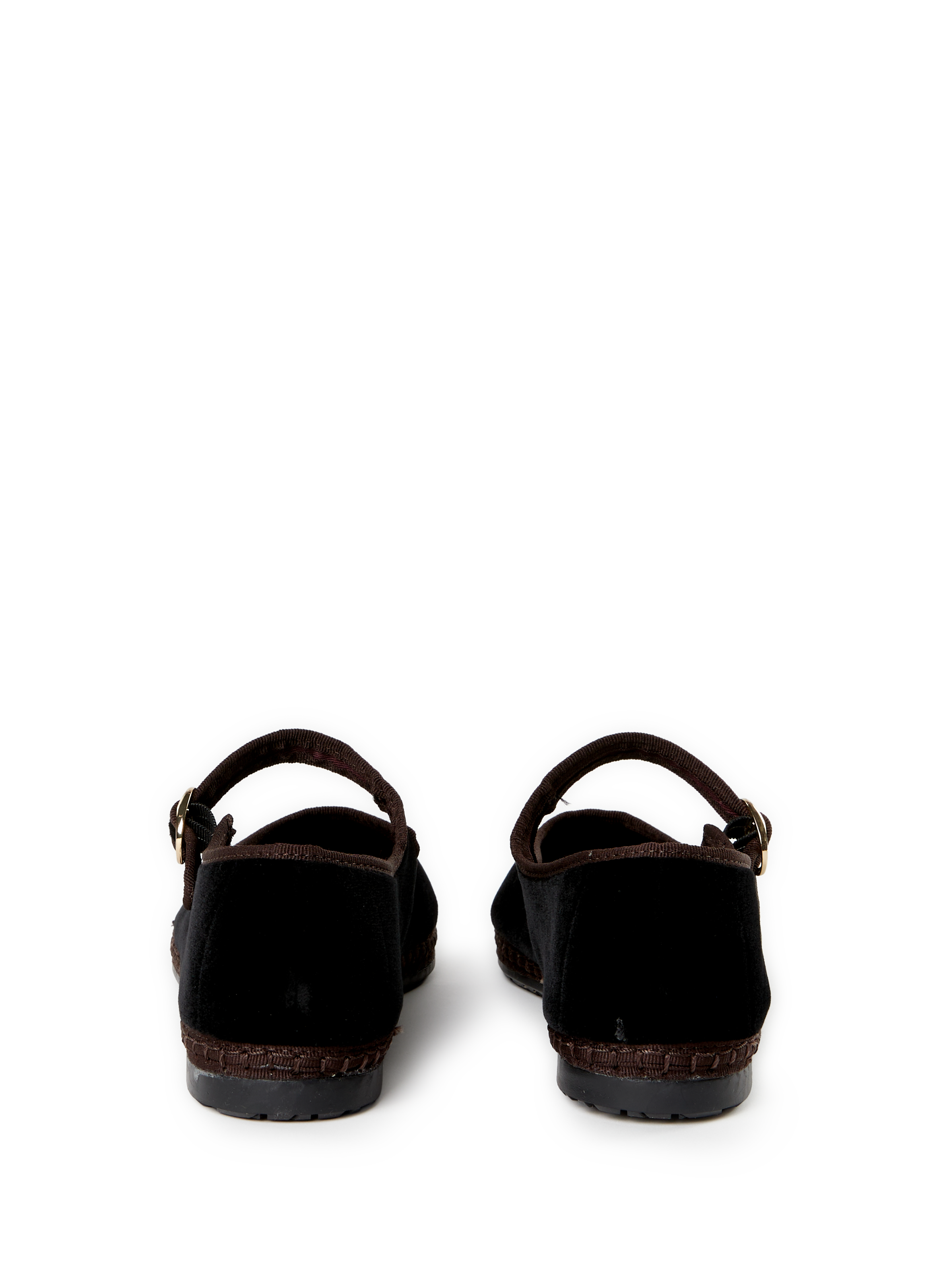 Ballerines à boucle en coton mélangé FLABELUS Noir