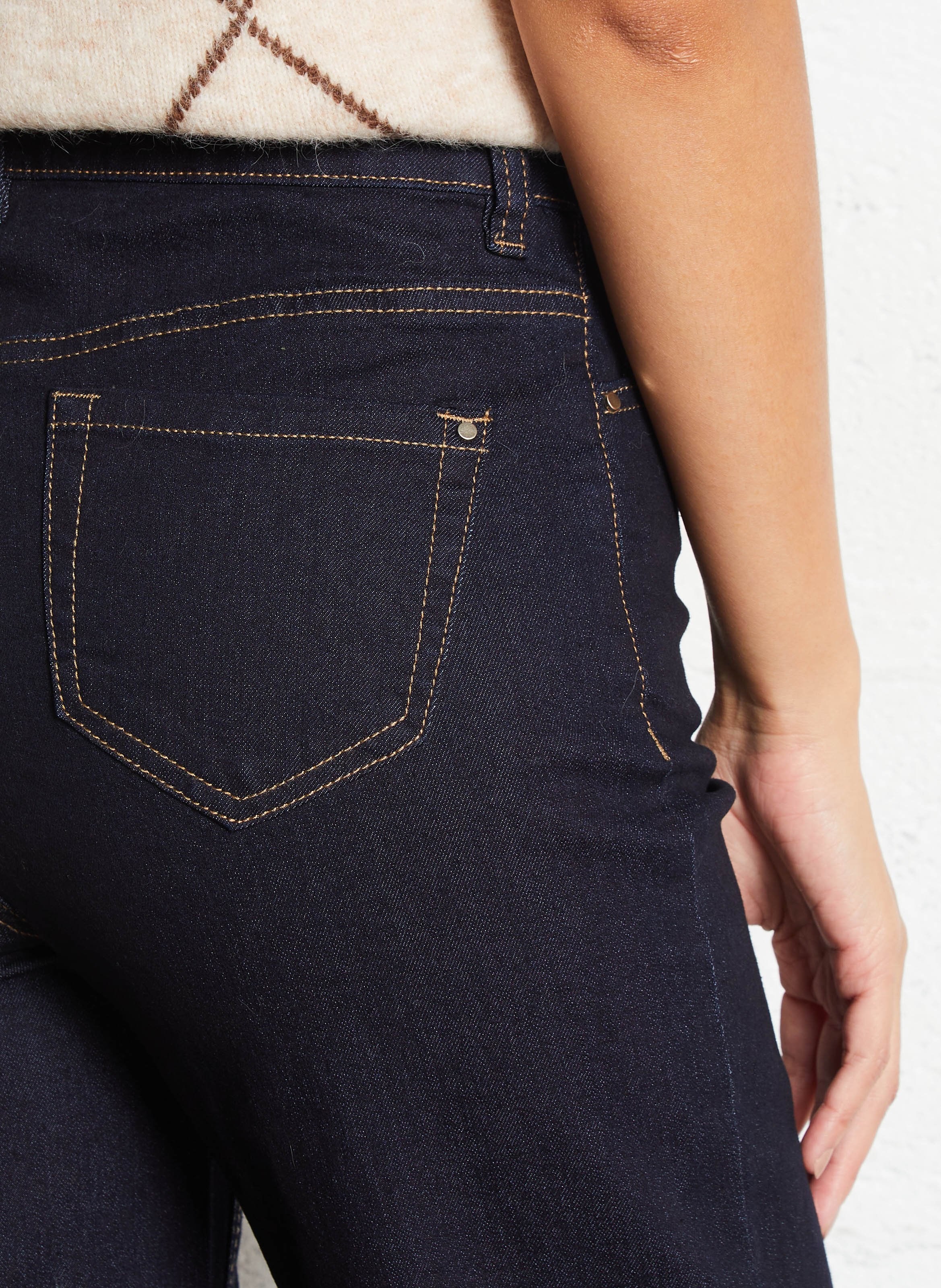 Jean droit en coton mélangé agathe MAISON 123 Bleu