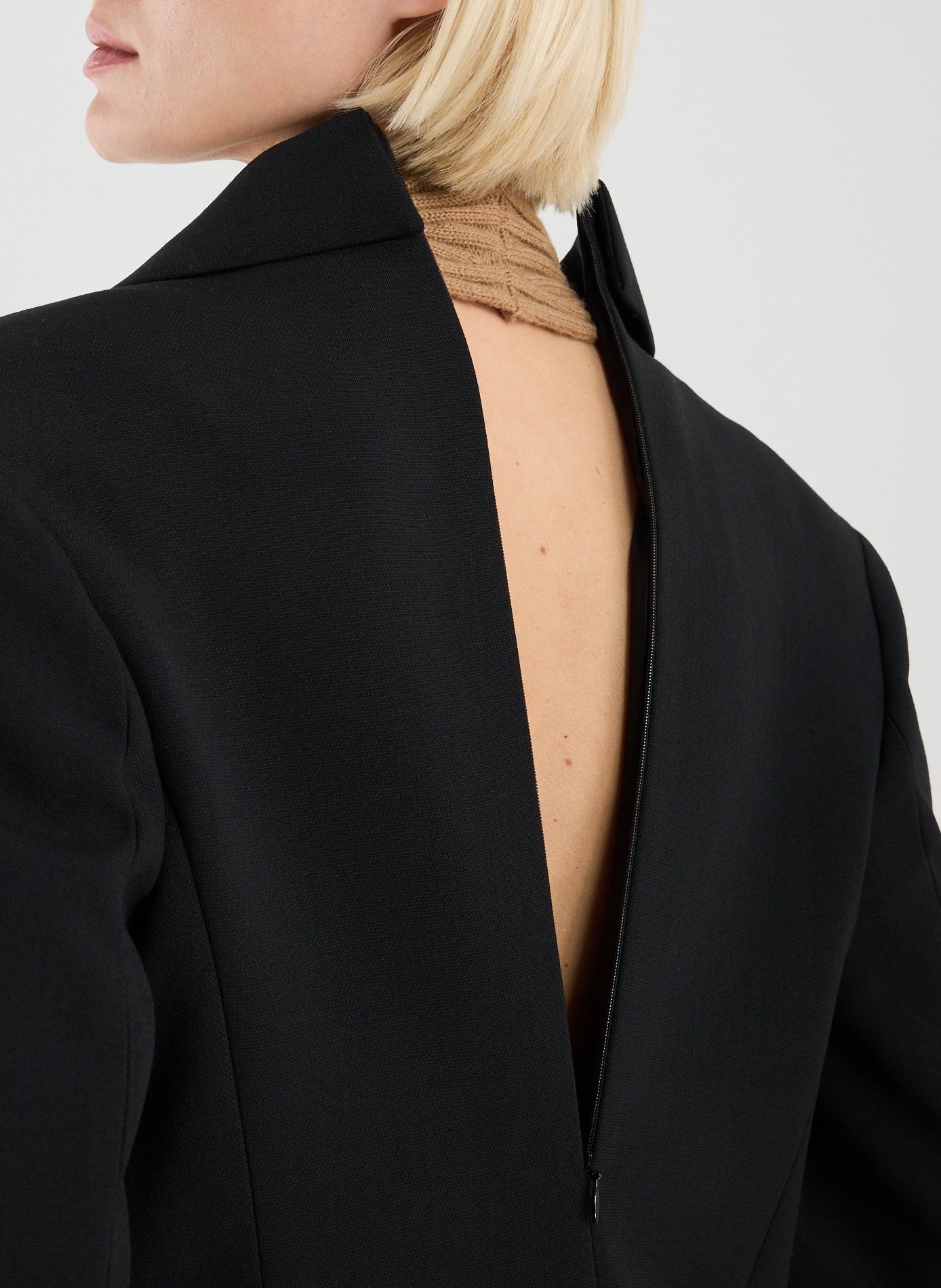 Fitted blazer with a tailored collar VICTORIA BECKHAM Black