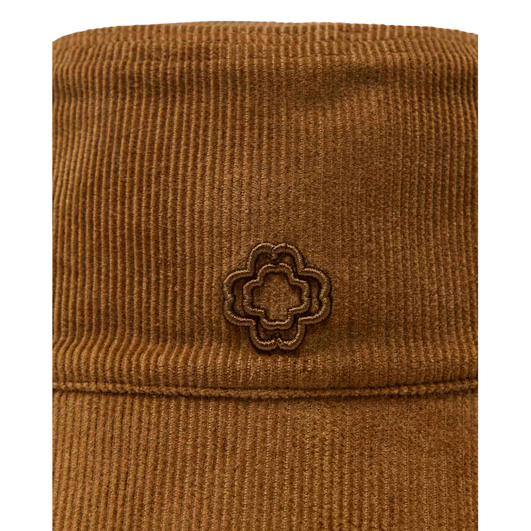 Bob côtelé en coton MAJE Marron