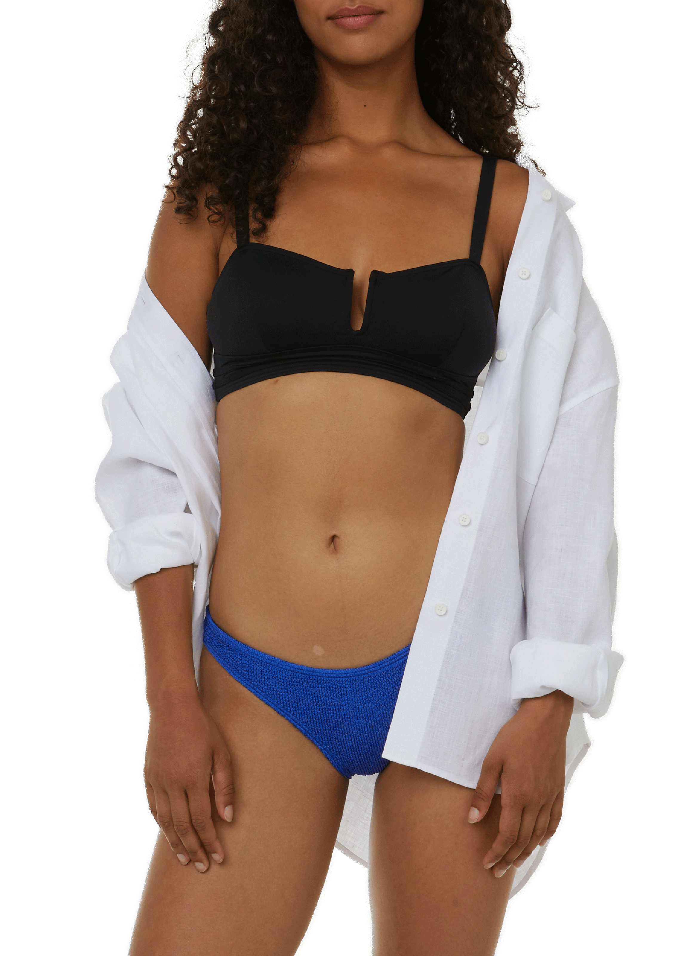 Bas de maillot aspect texturé BOND EYE Bleu