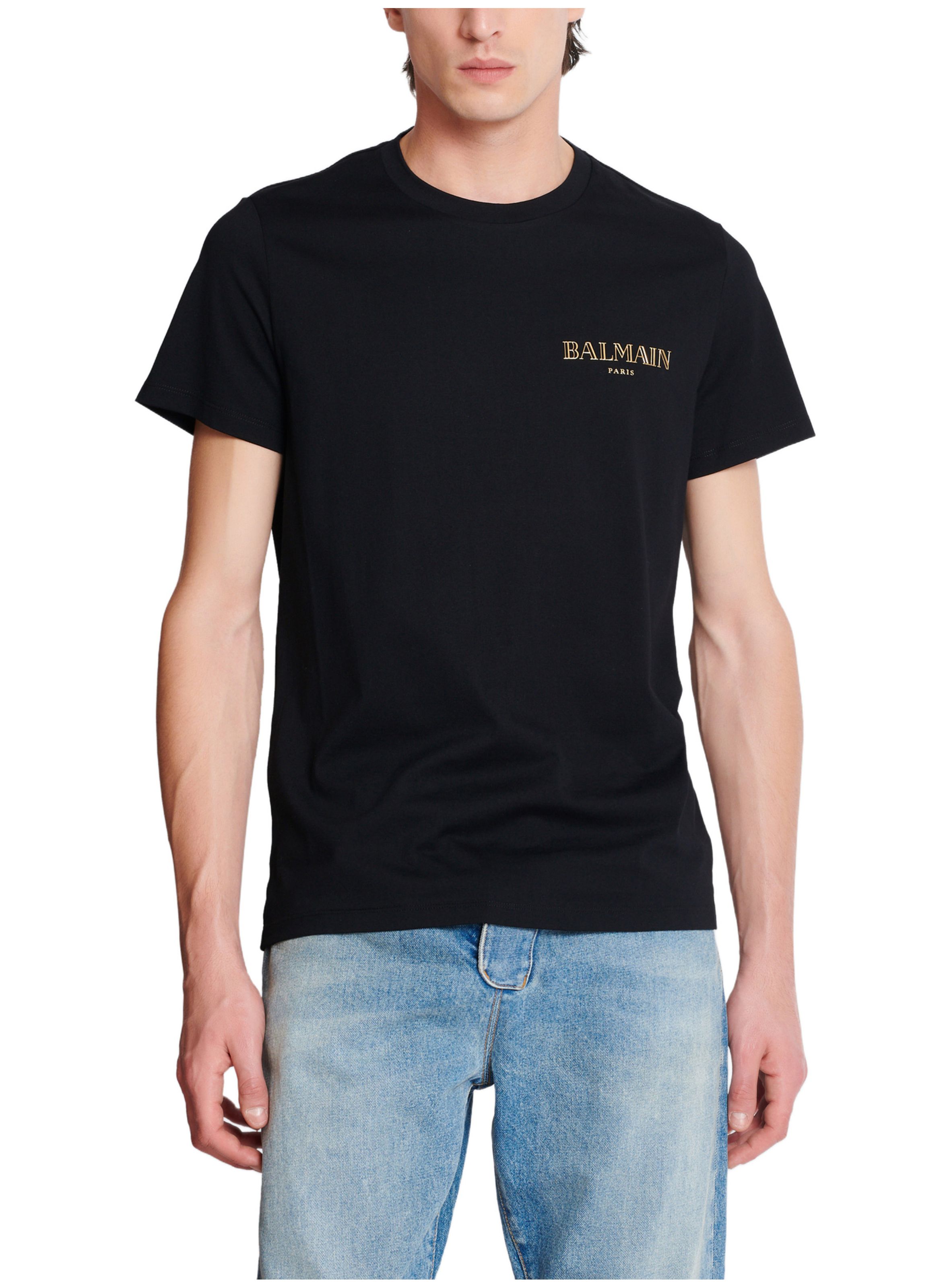 T-shirt à logo balmain vintage gel BALMAIN Doré