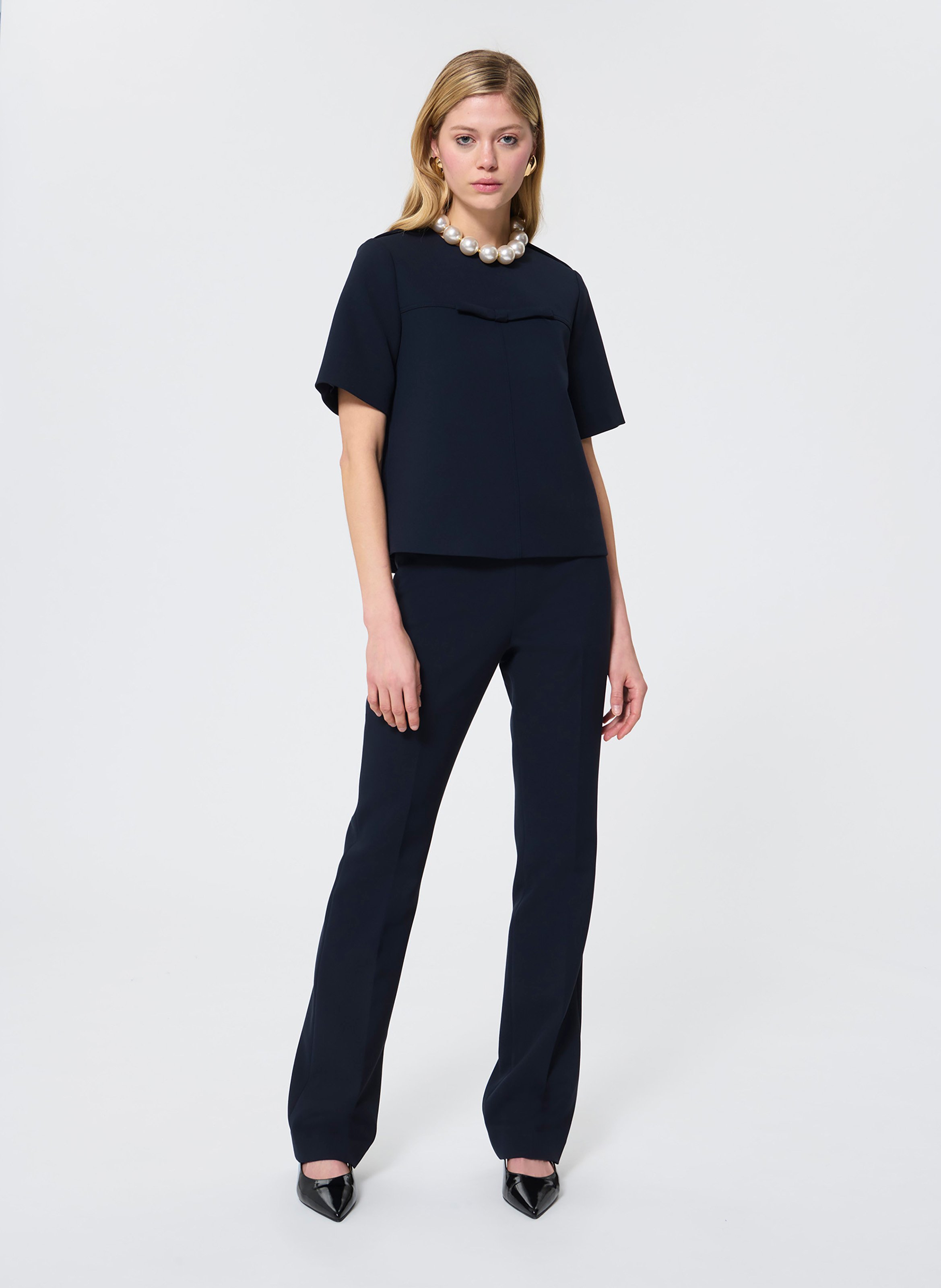 Pantalon papillon TARA JARMON Bleu